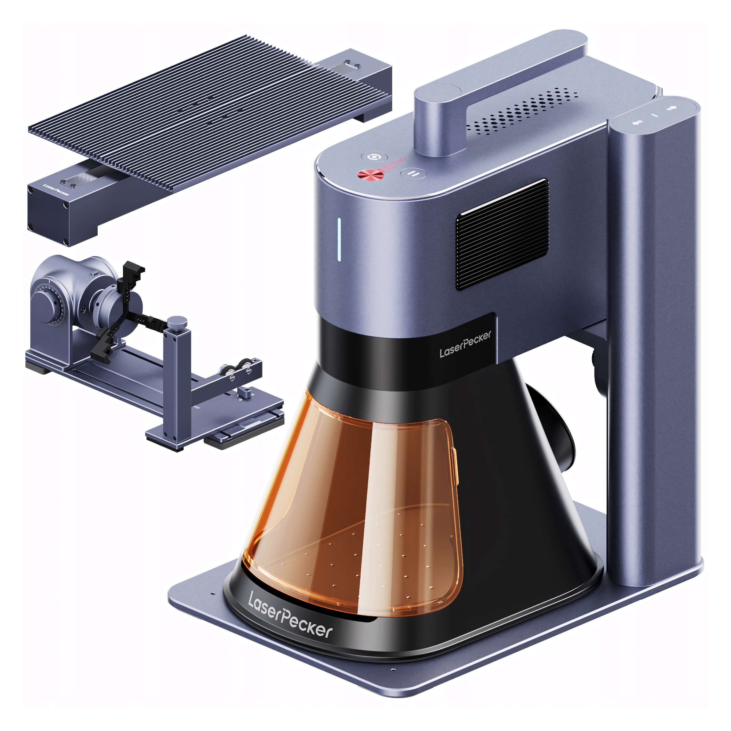 Laserpecker 5 Deluxe Grawerka Laserowa 2w1 Ir 450nm 20W Wi-Fi Akcesoria