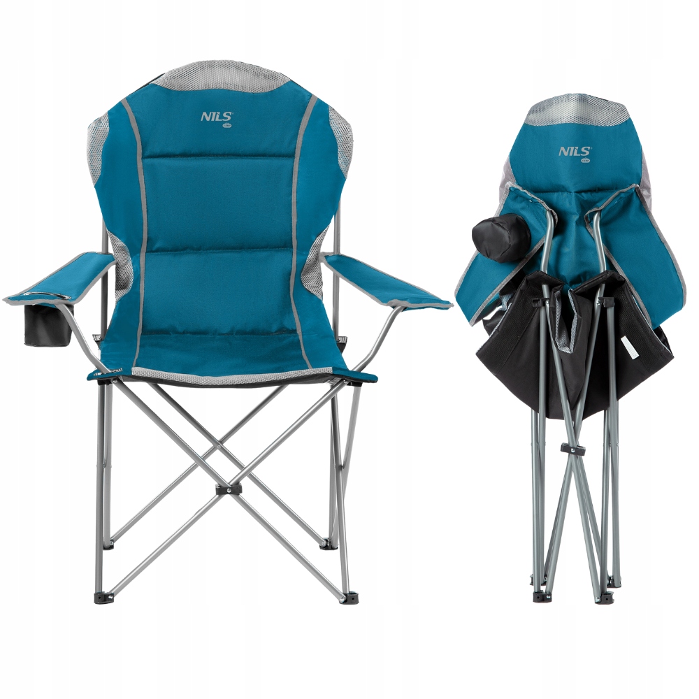 Krzesło Wędkarskie Rybackie Składane Turystyczne Kempingowe Na Ryby Nils