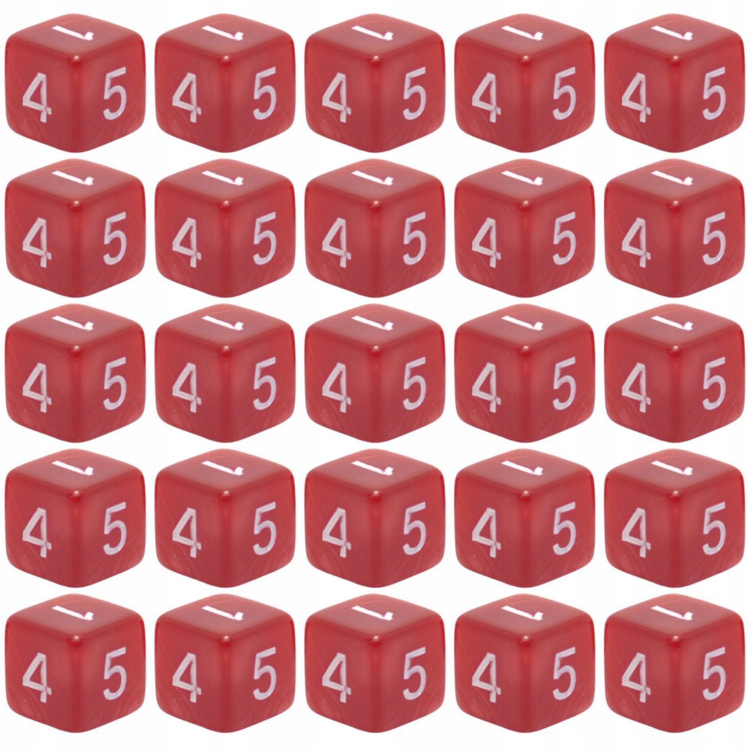 ZESTAW 25 KOSTEK K6 RPG Z PIEKIEŁ KOŚĆ 1,6 CM