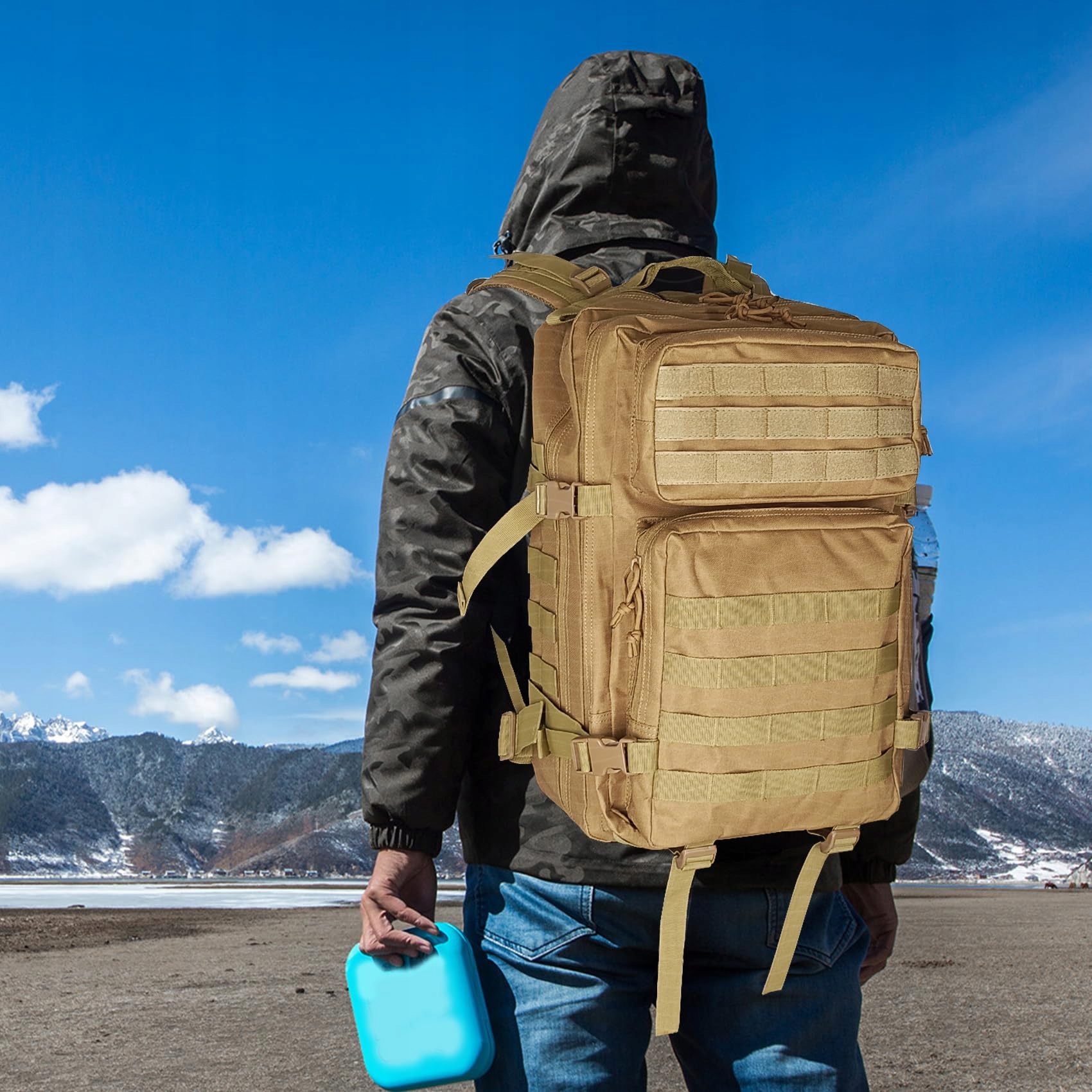 HEMSO Plecak Taktyczny 45L Wodoodporny Outdoor Męski — miniatura 6