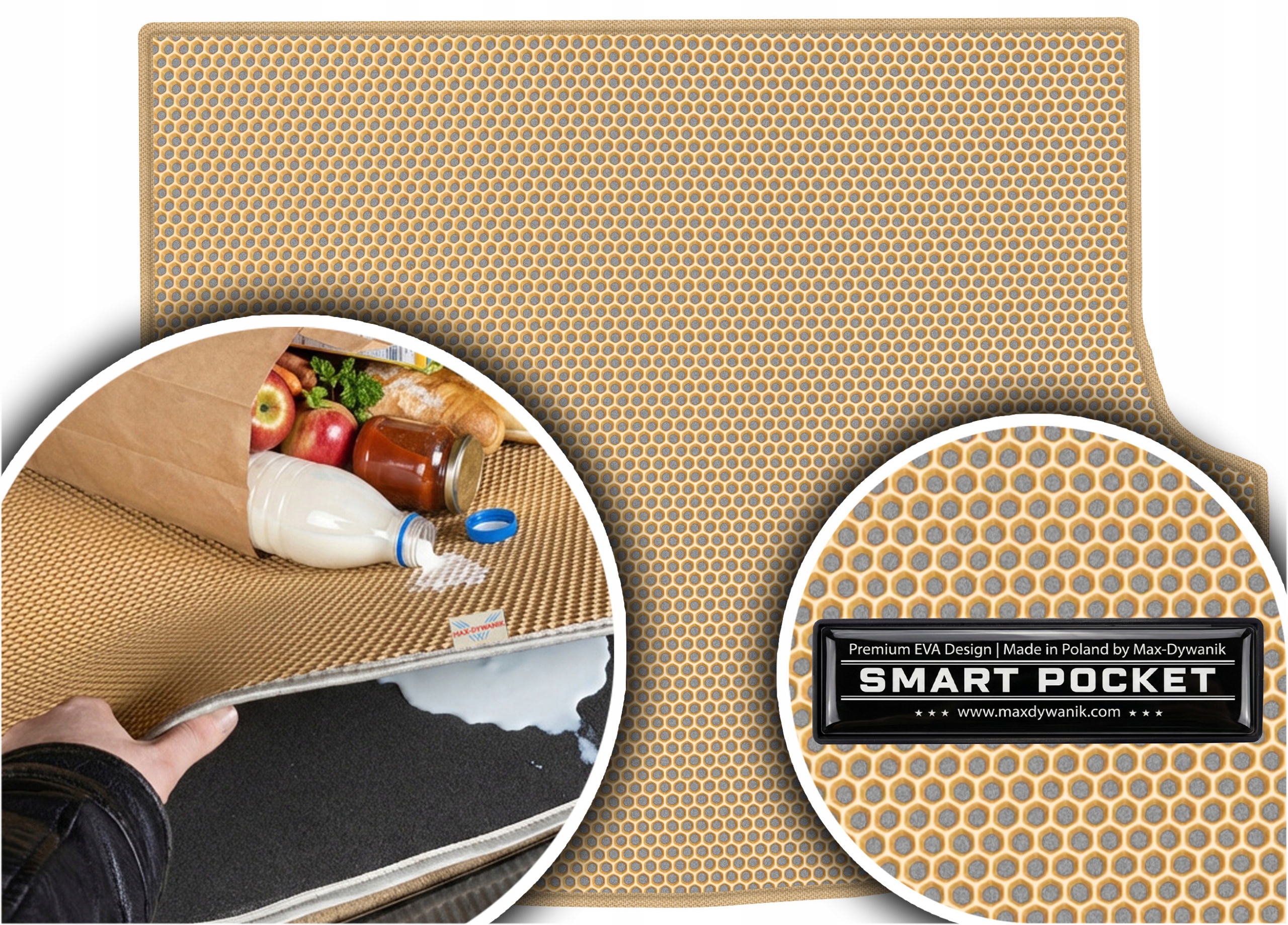 Kia Sorento II Suv 2009-2014 Vložka batožinového priestoru Eva Smart Pocket Bežová