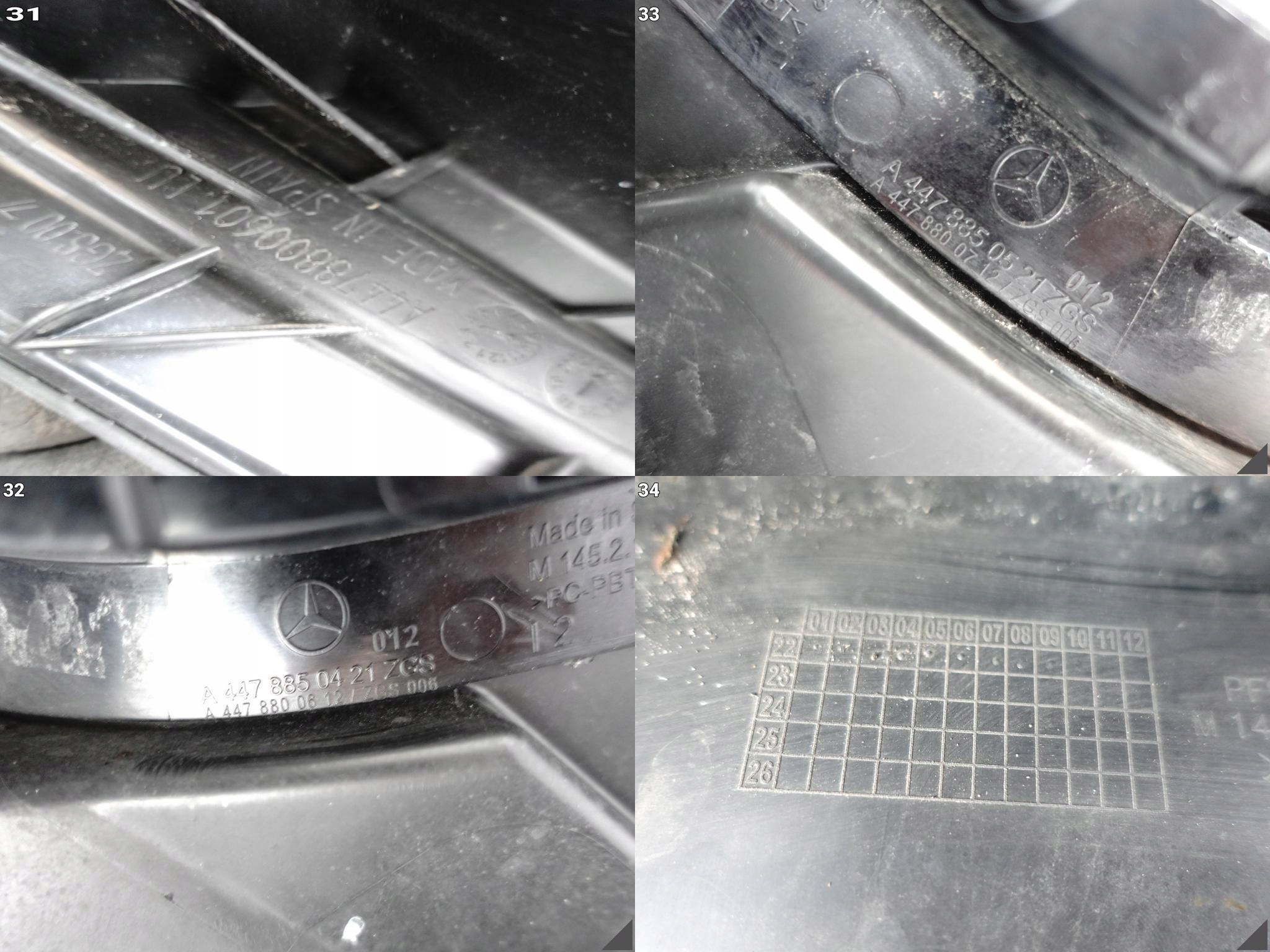 MERCEDES VITO VS20 W447 LIFT / MOPF 19- bumper + supports front (without PDC)