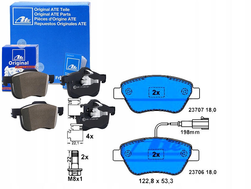 Brzdové Destičky Alfa Romeo Mito Citroen E-mehari