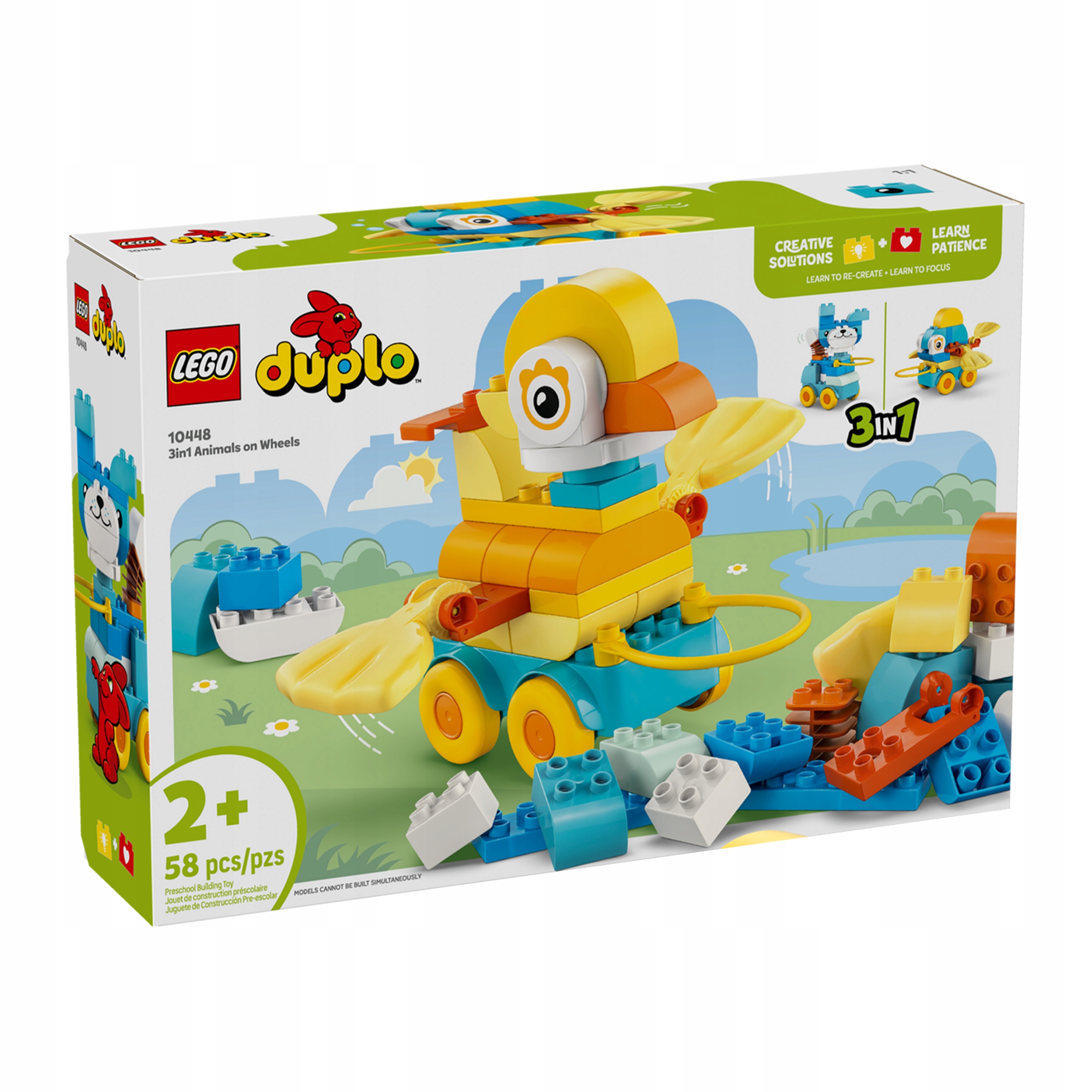 Lego Duplo 10448 3v1 Zvířátka na kolečkách
