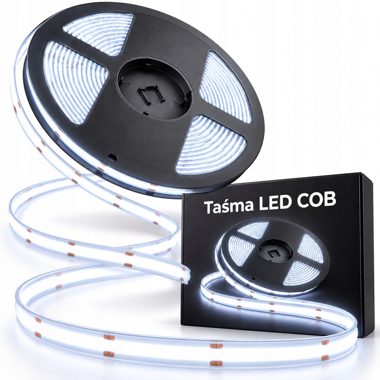 Led Cob 220-240V páska 10 m 6500K IP20 9W/m 8 mm pro profil a interiér domu