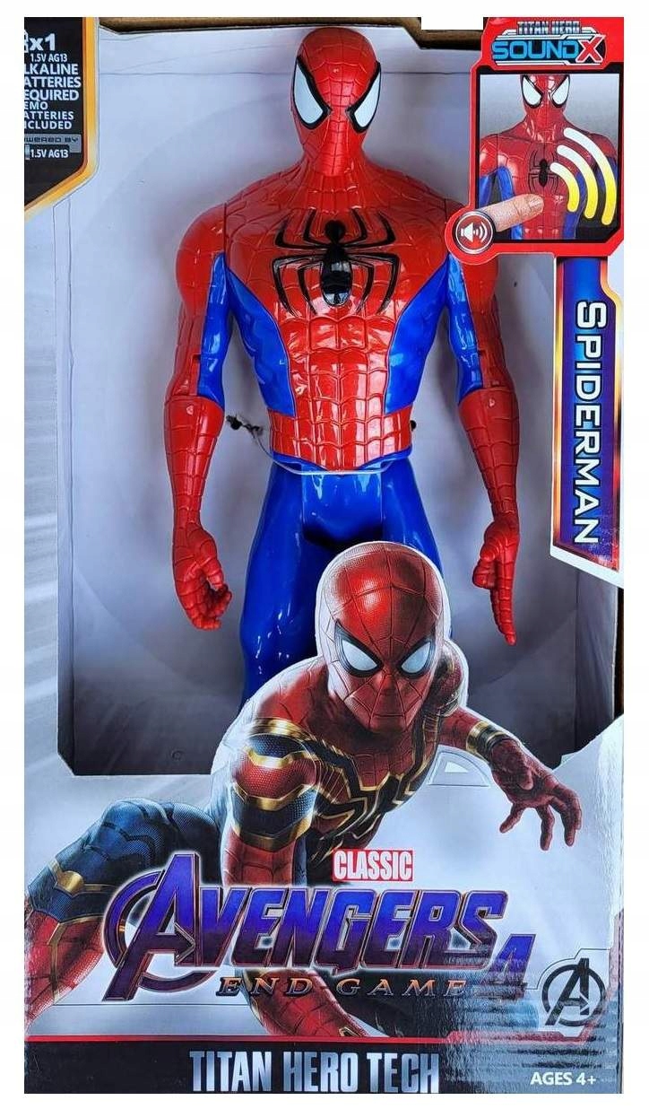 

Spiderman Avengers Duża Ruchoma Figurka Dźwięk