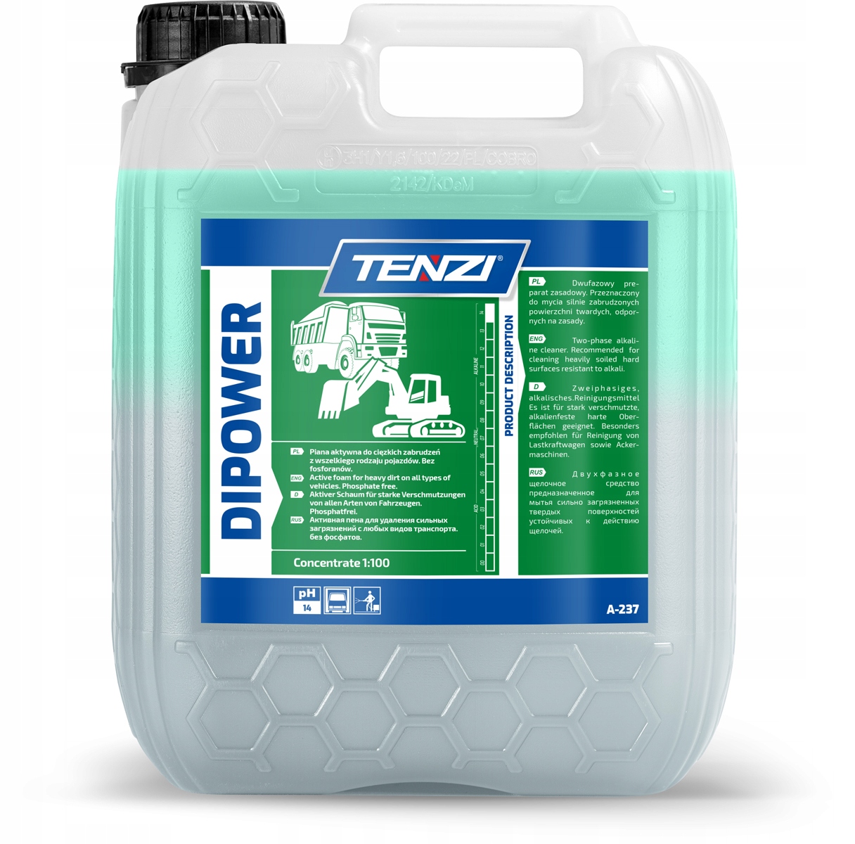 Tenzi Dipower Aktywna Piana Do Czyszczenia Mycia Samochodu Maszyn 5KG