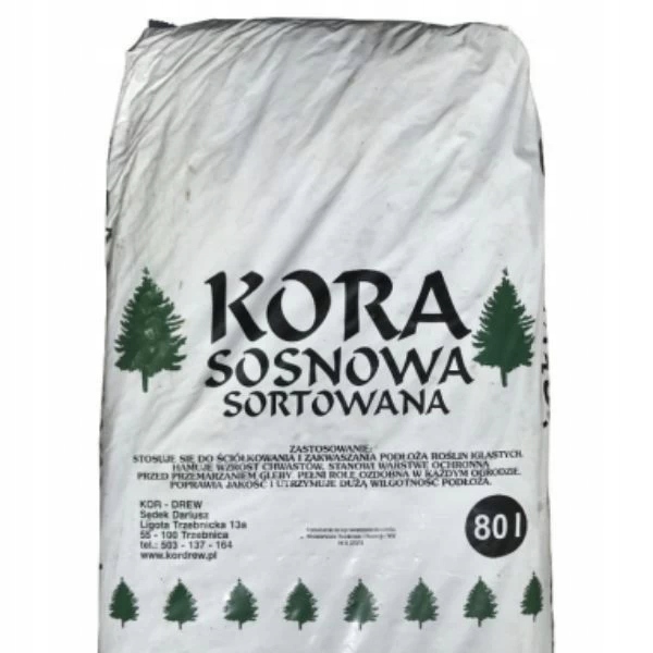 

Kora Sosnowa Sortowana Drobna 10-20 mm 80L