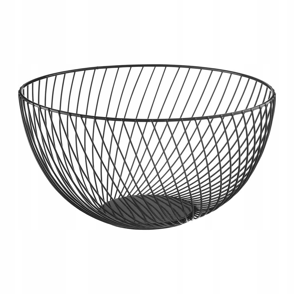 

Koszyk Na Owoce Metalowy Ażurowy Loft Czarny Kosz
