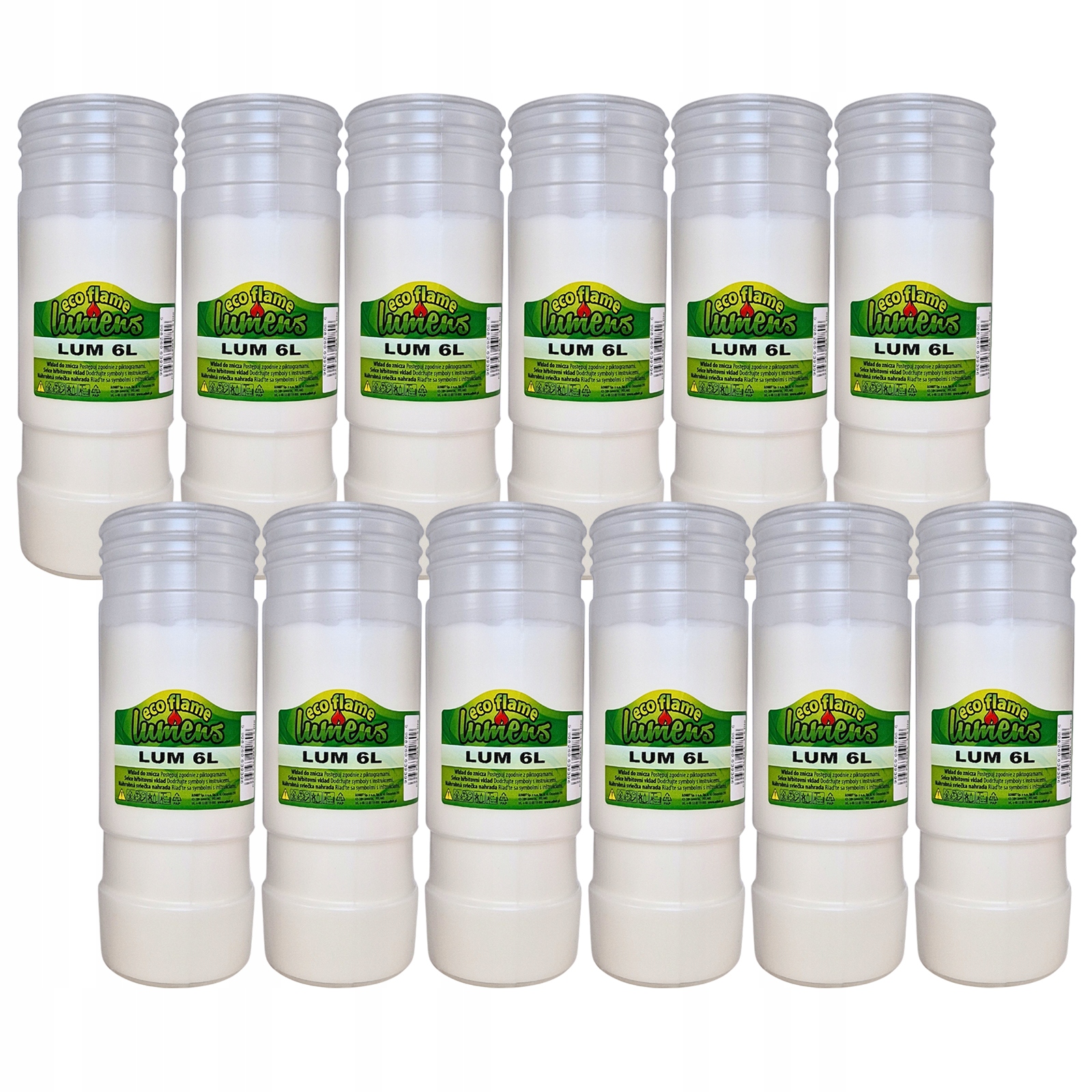 12x Wkład parafinowy Lumens - do 6 dni palenia
