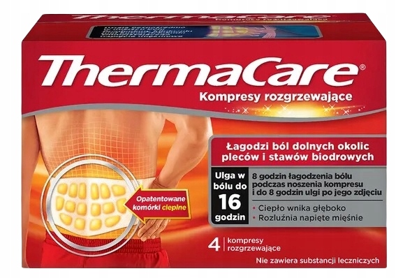 

ThermaCare kompresy rozgrzewające na plecy 4 szt.