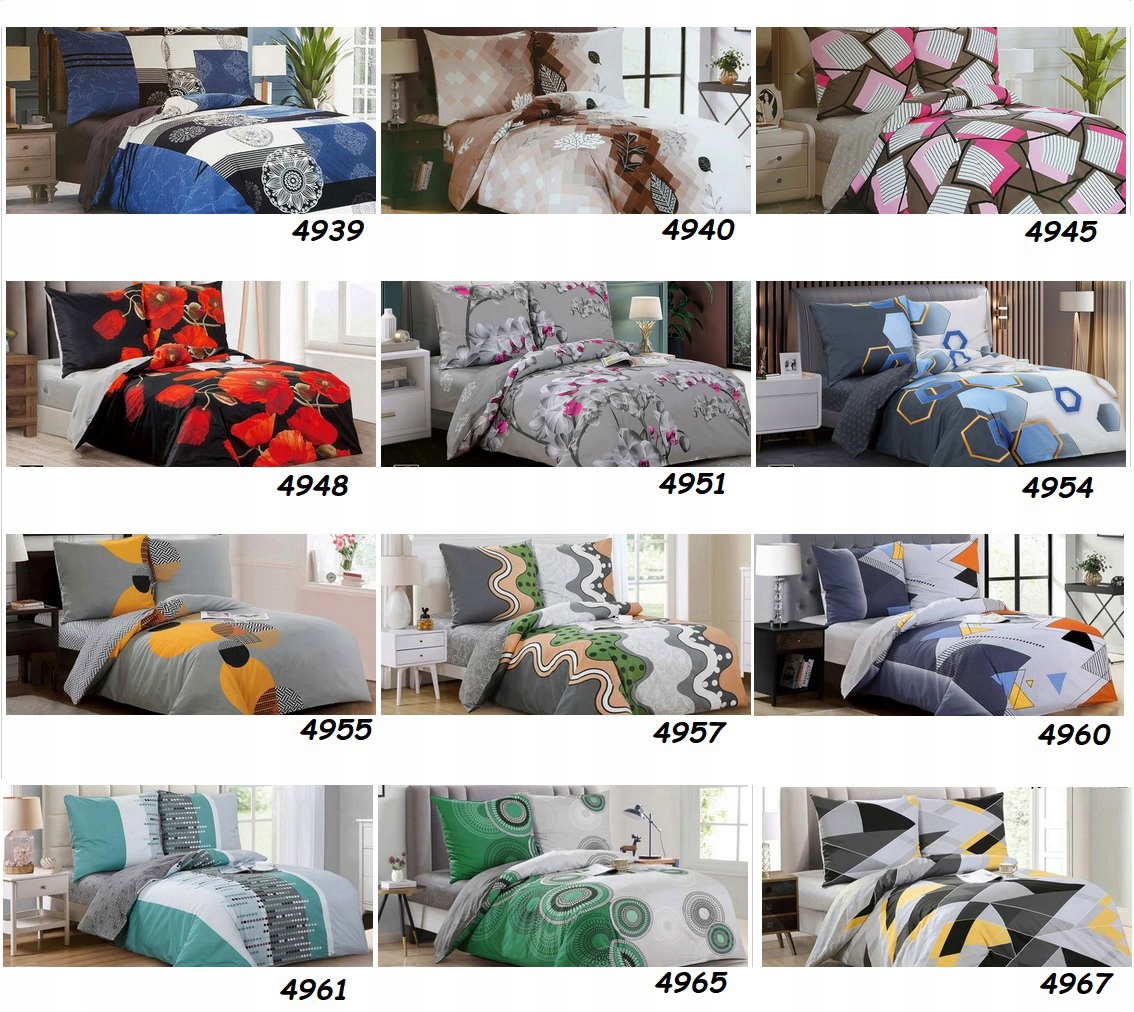 Elegancka Pościeli Elway 160x200 Modne wzory Materiał bawełna