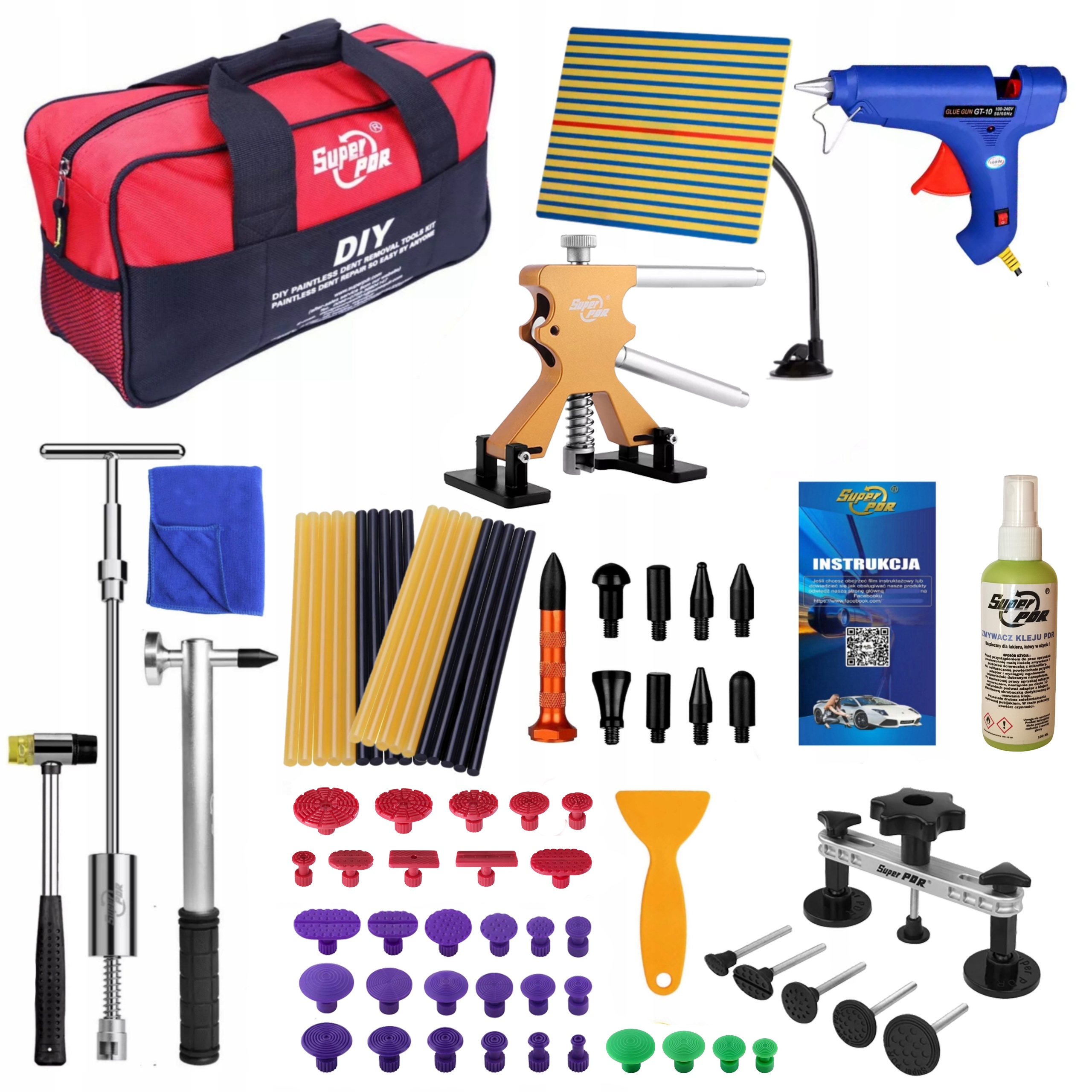 Sada pdr Setrvačné kladivo Silné lepidlo XXL
