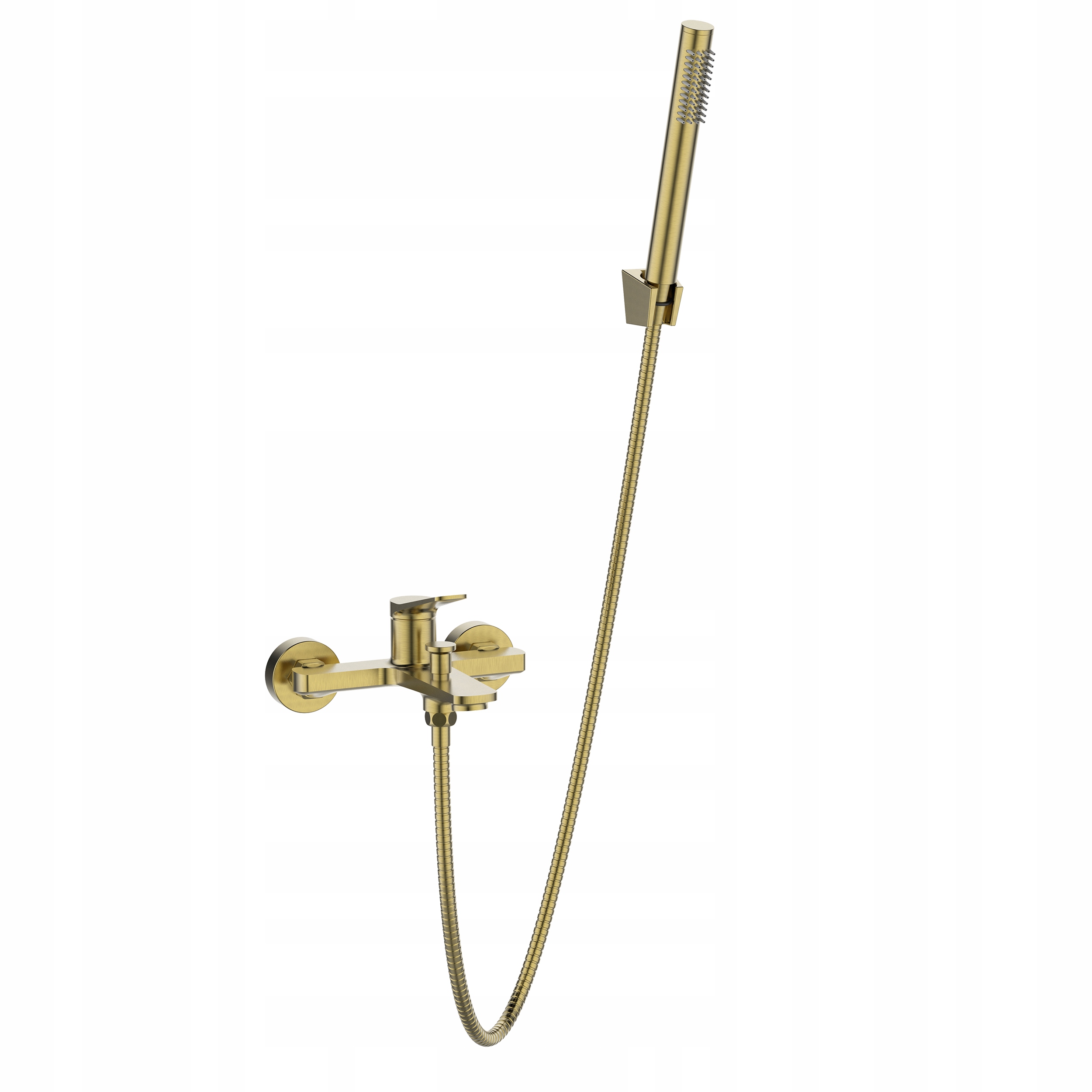 Vaňová batéria s sprchovou súpravou Alonia, zlatá, brúsená