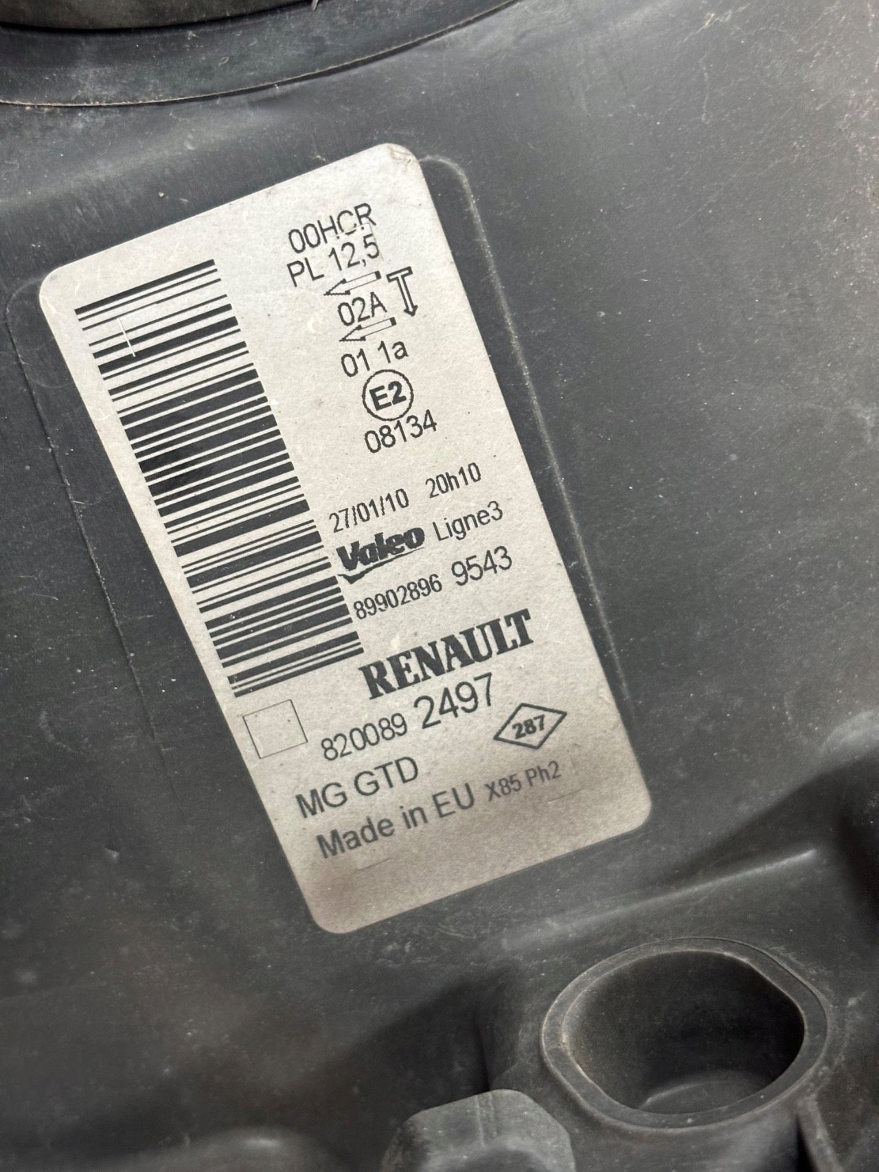 REFLEKTOR light left RENAULT CLIO 3 III LIFT 09- 8200892497