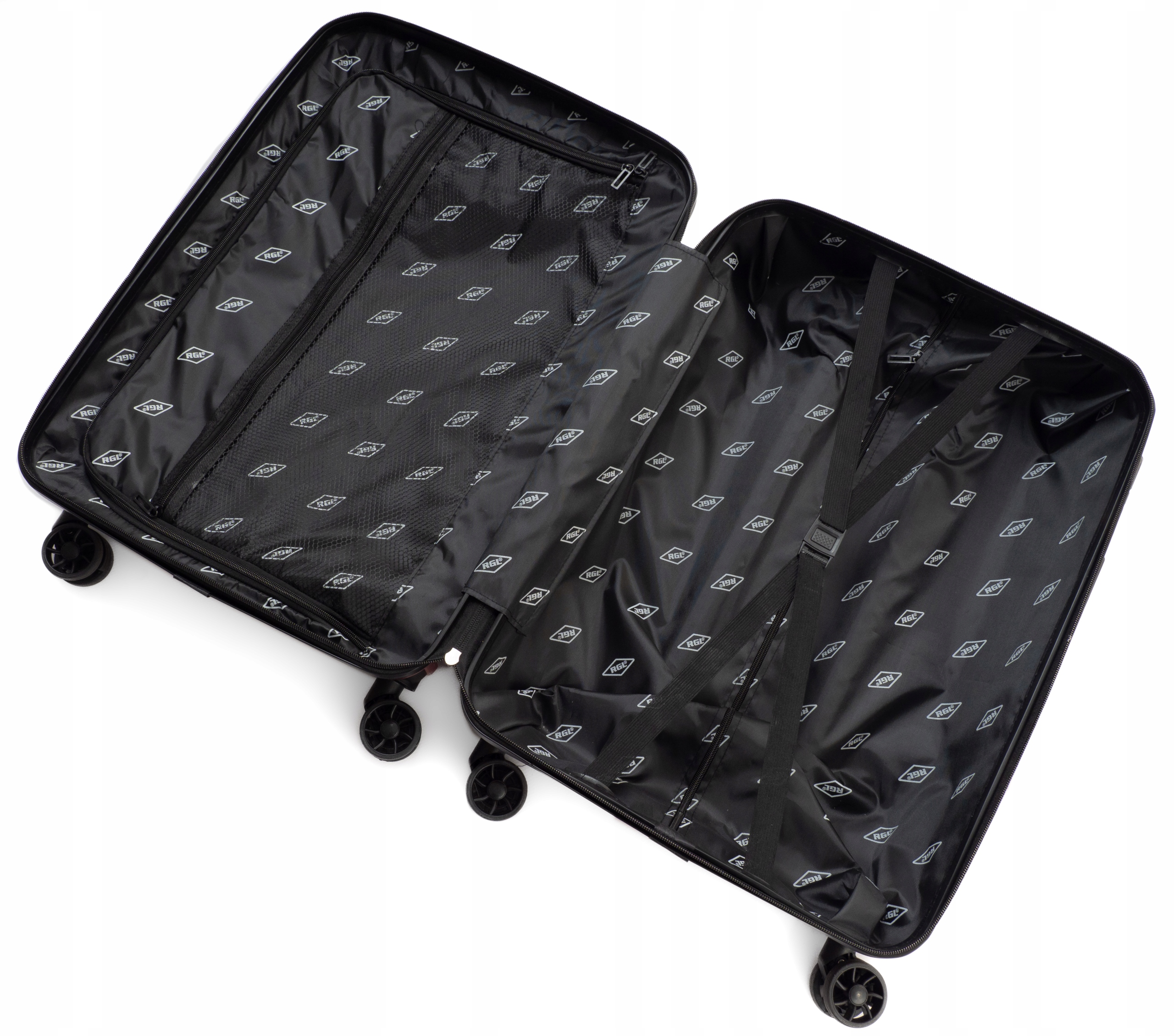 DUŻA XXL WALIZKA NA KÓŁKACH PC1 RGL TORBA PODRÓŻNA POLICARBON POLIWĘGLANF Rodzaj twarda