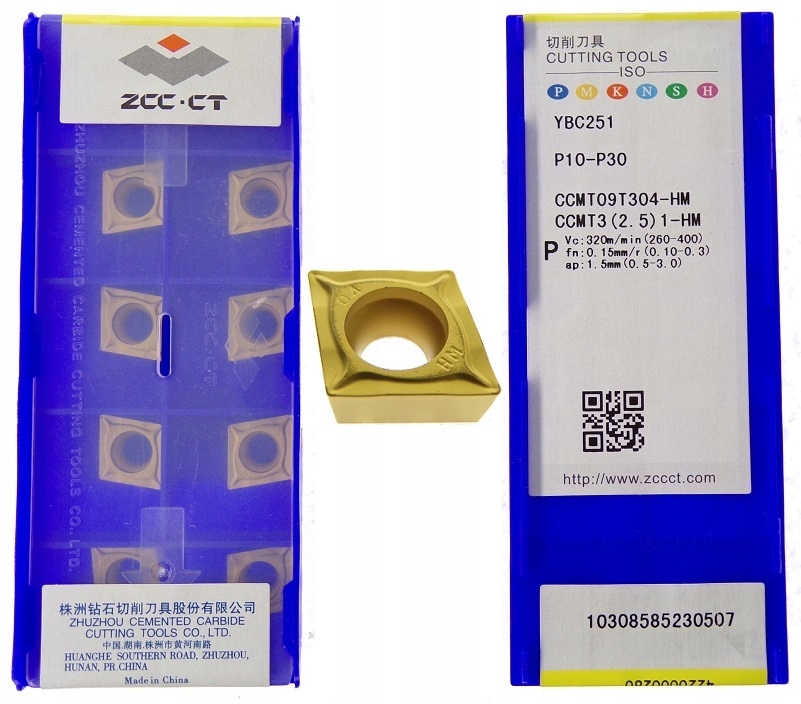 ПЛИТА ПЛИТА CCMT 09T304-HM YBC251 ДЛЯ СТАЛИ ДЛЯ НОЖЕЙ SCLCR SCLCL SCMCN