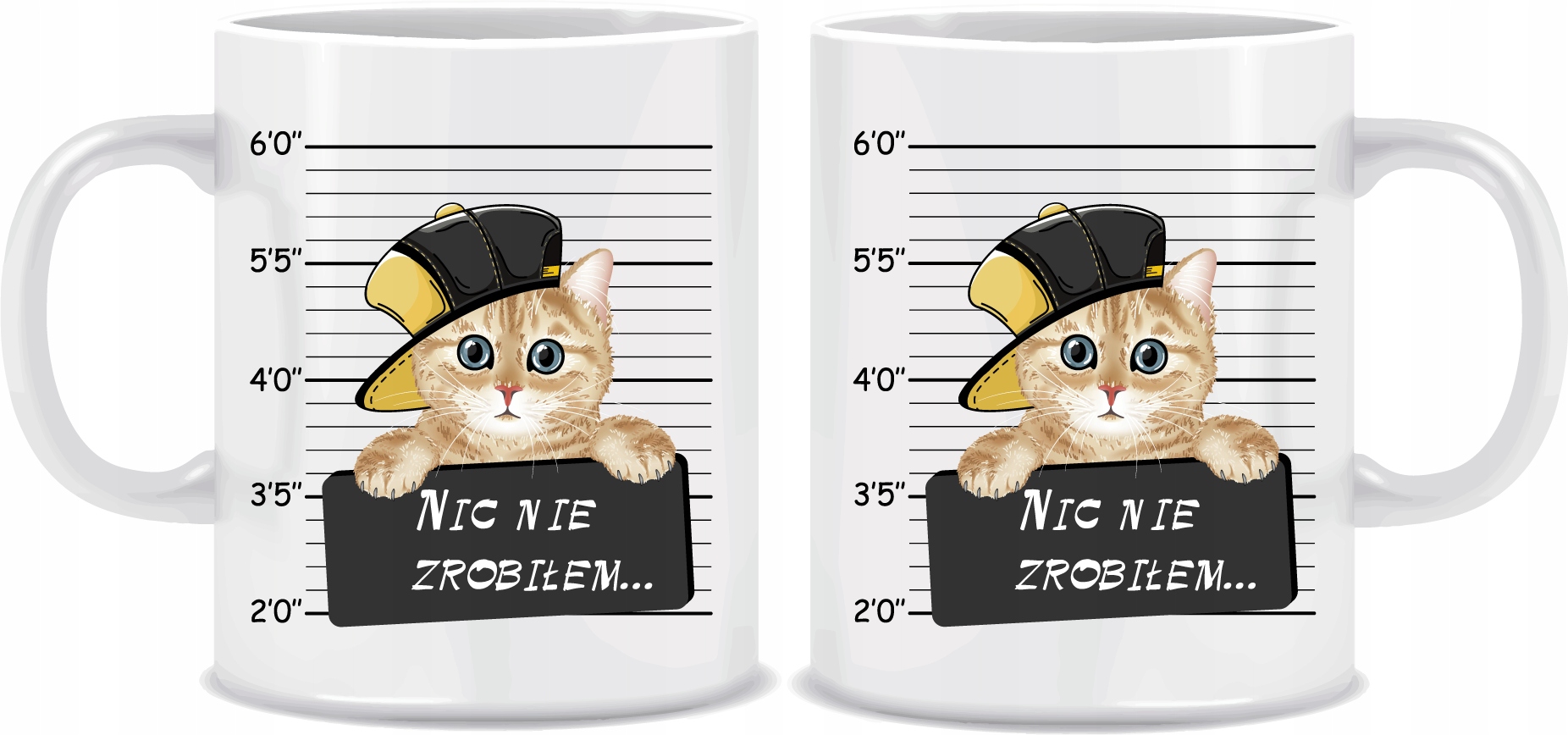 

Kubek Kot Kotek śmieszny napis 330ml + kartonik