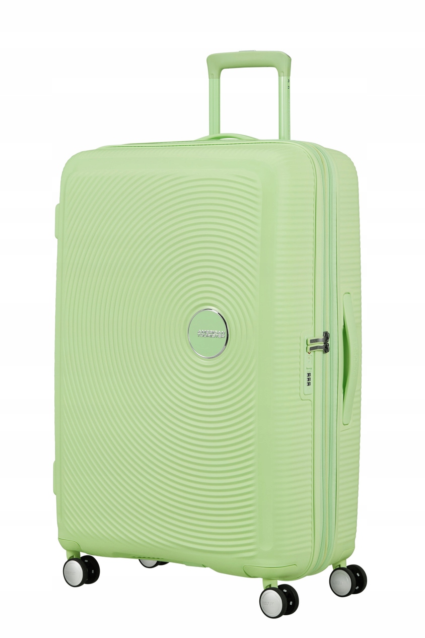 Twarda Walizka Duża 77cm American Tourister Soundbox Polipropylen Zielona