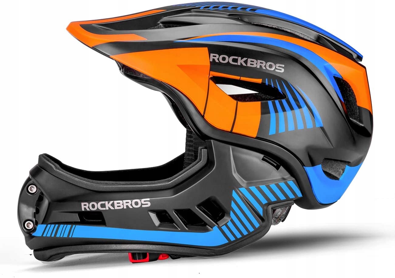 Дитячий Велосипедний Шолом Rockbros Повний, Різнокольоровий, M 54-58 См