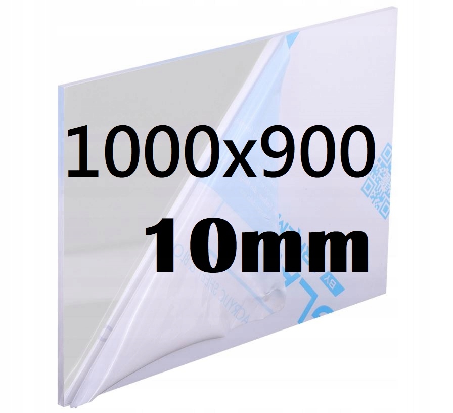 Plexi Plexi Plexi Plexa na míru 100 cm x 90 cm x 10 mm