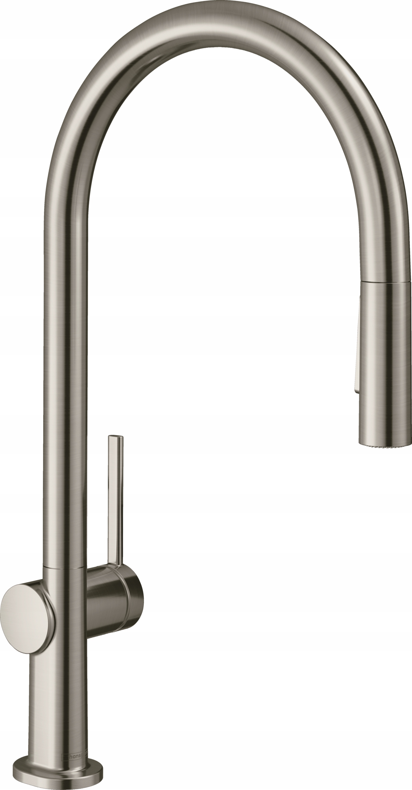 Bateria kuchenna Hansgrohe stal 2 strumienie wyciągana wylewka 72800800