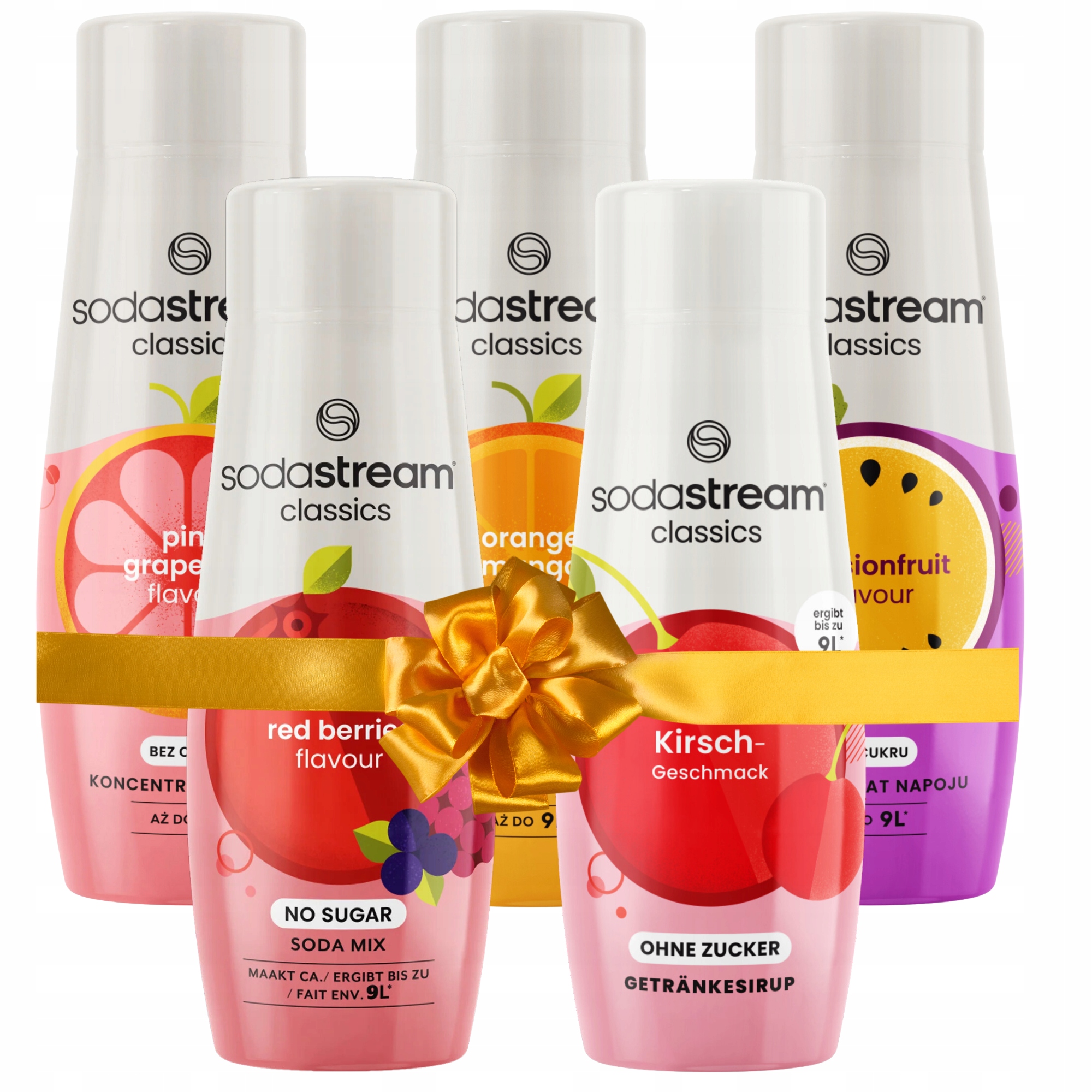 Zestaw Syropów Soda Stream Koncentraty Soki Owocowe Zero Bez Cukru Light