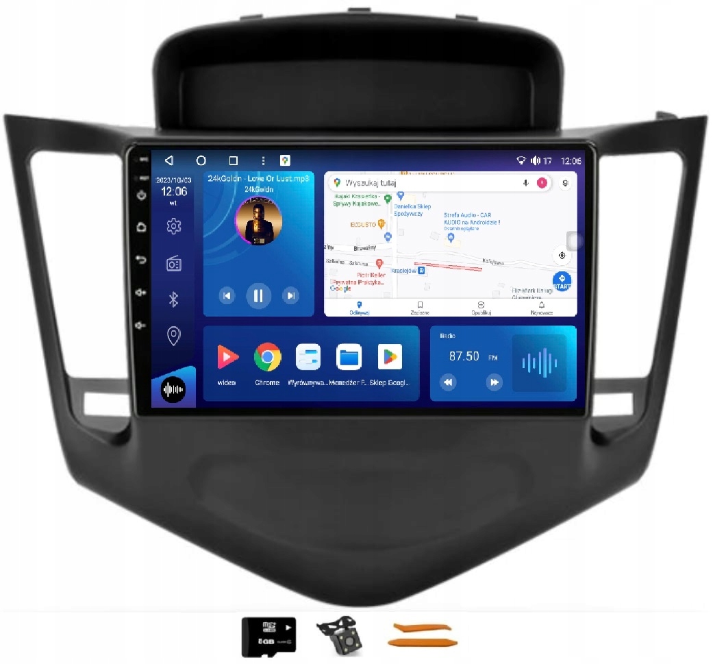 Rádio Android Navigácia Qled Carplay Lte 128GB Gps Chevrolet Cruze 1 09-14