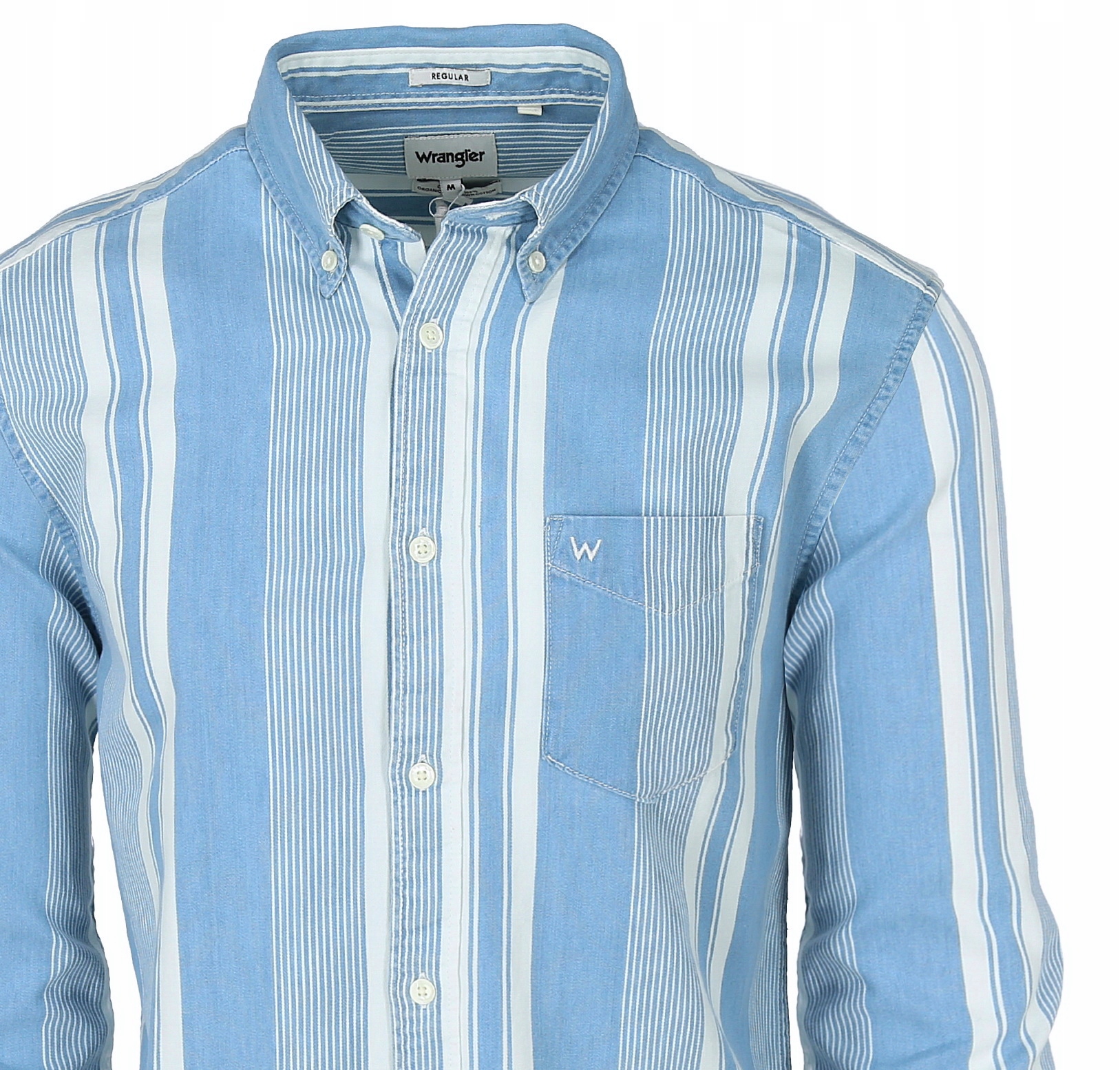 

Wrangler 1PKT Shirt Regular Koszula Jeansowa - S