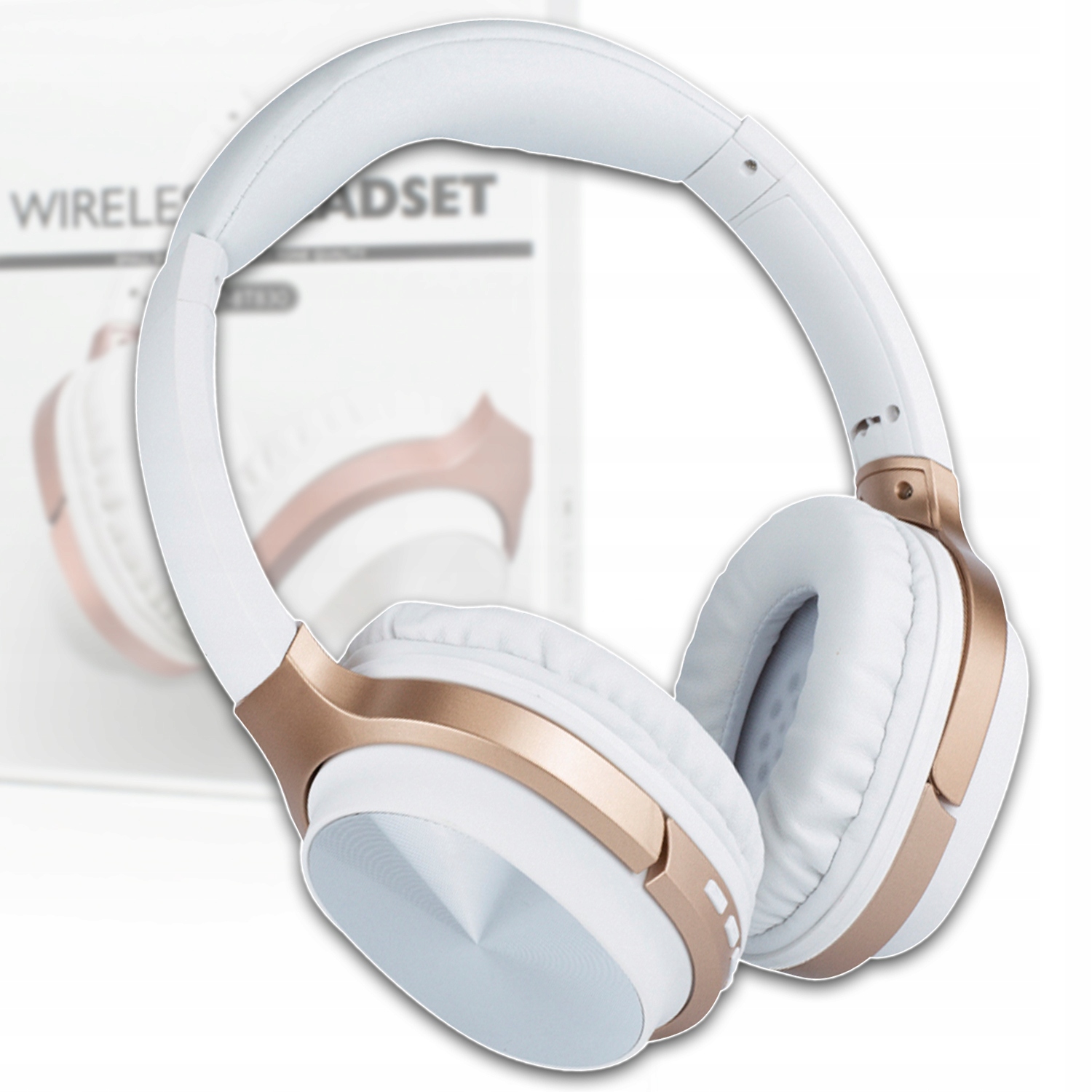 Bílá Bezdrátová Bluetooth Sluchátka Do Uší S Mikrofonem