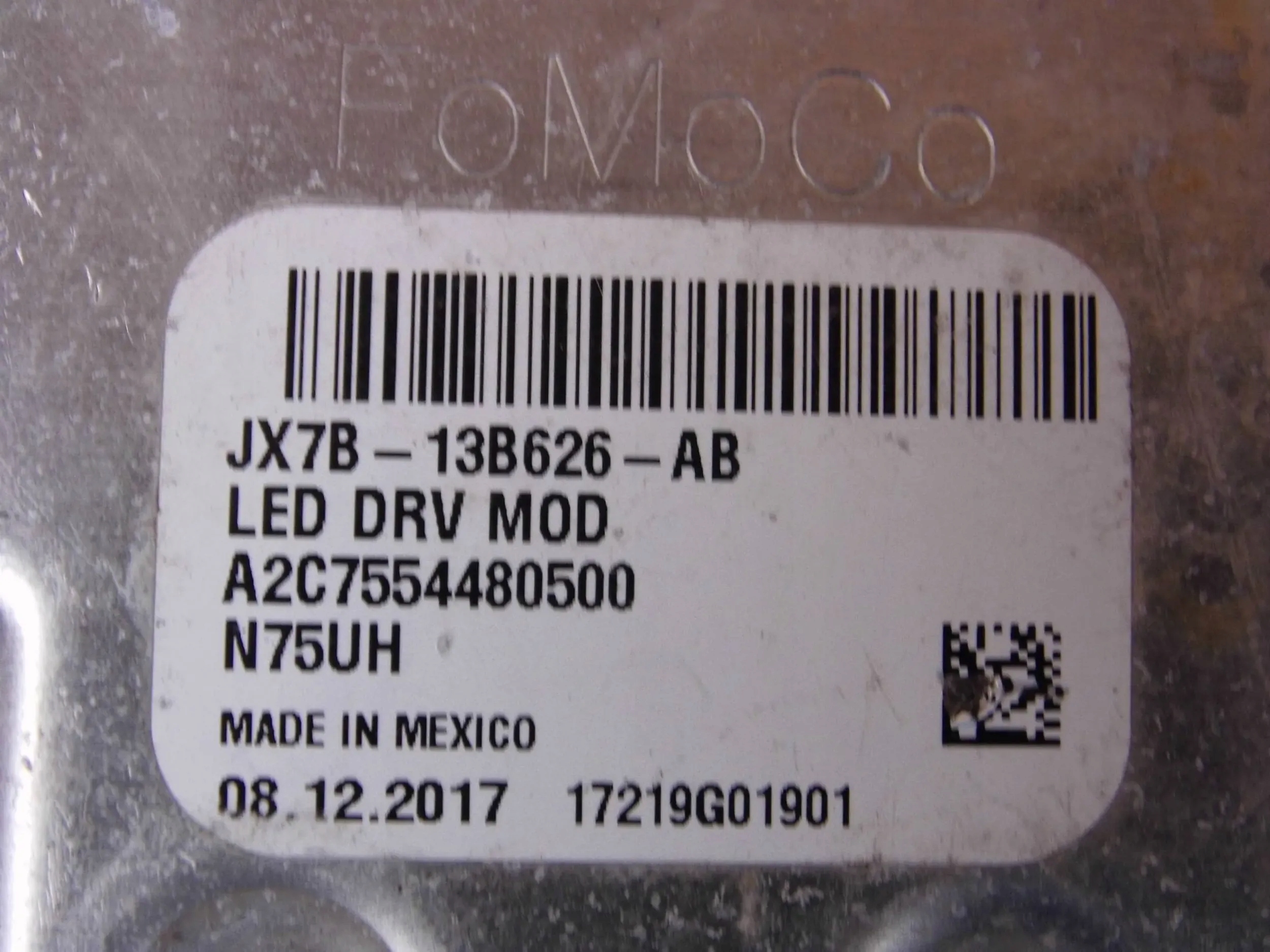 Ford Focus IV module control unit LED JX7B13B626AB