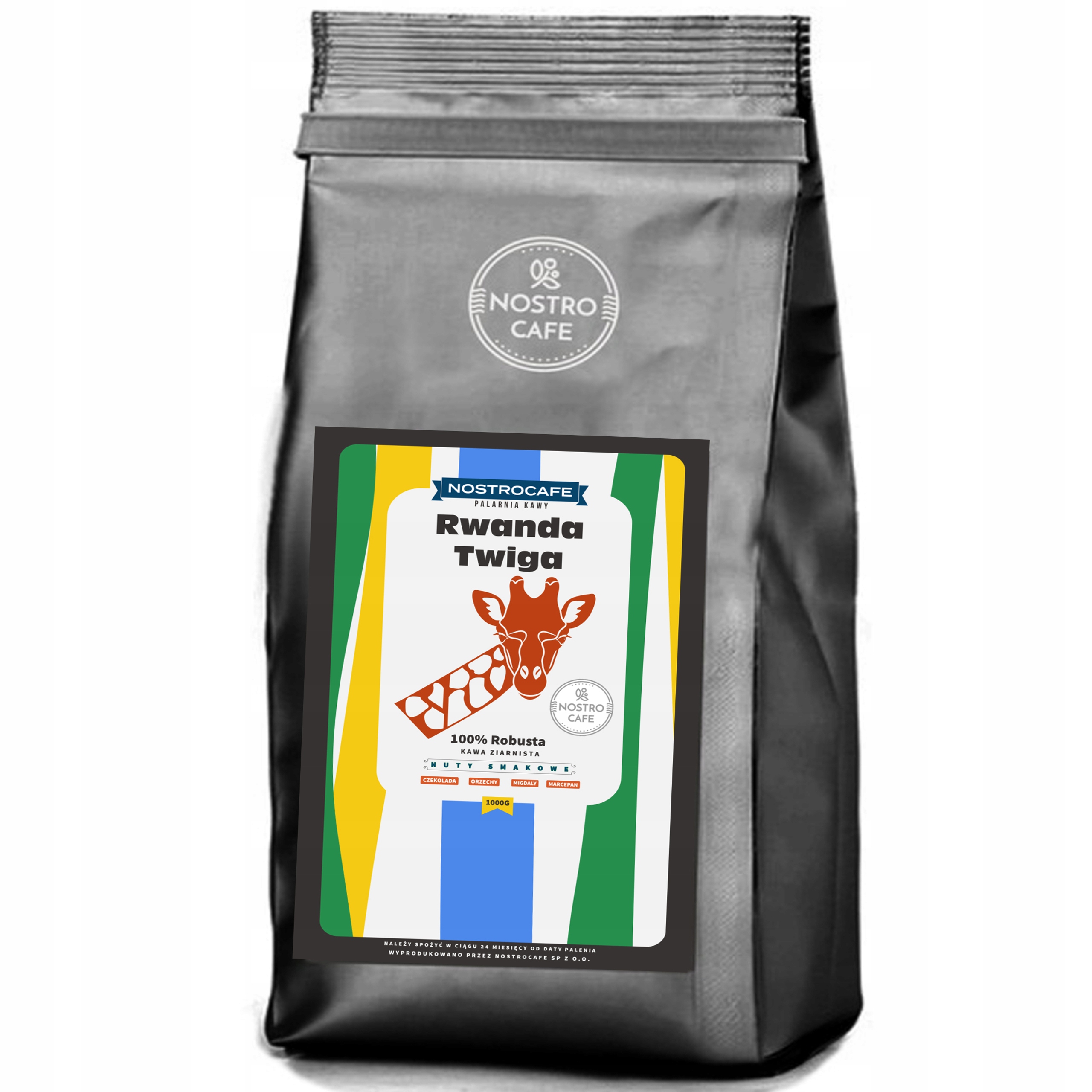 Levně Káva Zrnková 1KG Rwanda Twiga 100% Robusta