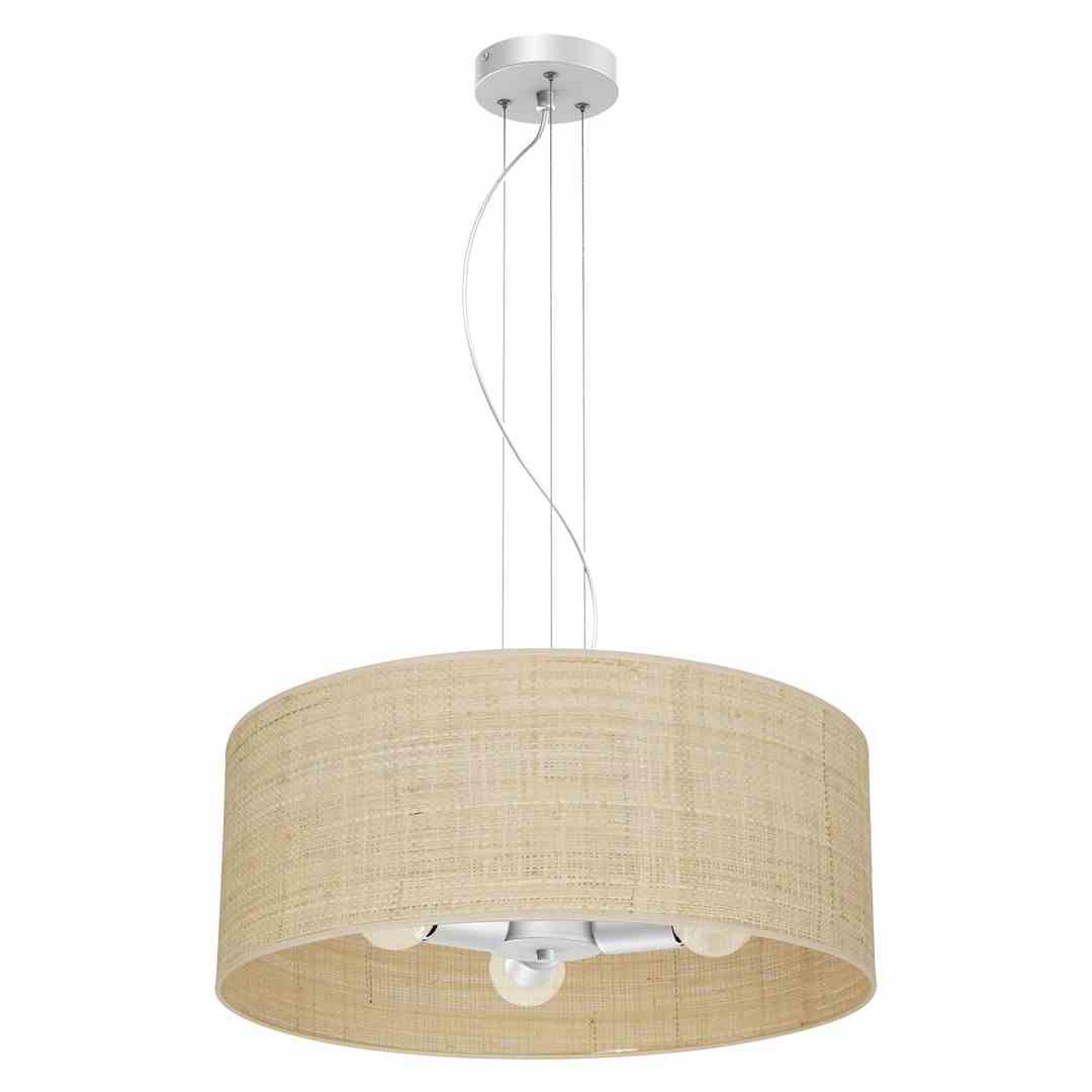 Závesná lampa Marshall White Rattan 3xE27