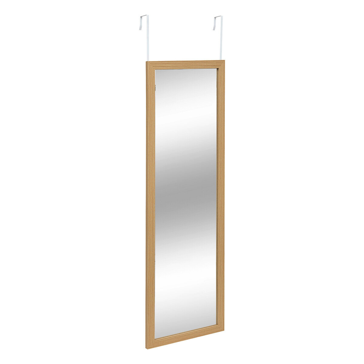 Lustro Ścienne Brązowe Duże Do Zawieszenia Na Drzwiach Tasso 109X35 CM