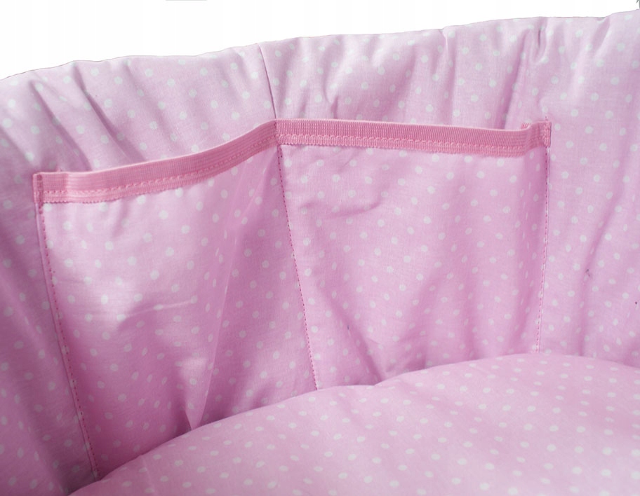 USZTYWNIONA WKŁADKA MATERACYK GONDOLA WÓZKA Z BUDĄ NA ZAMEK BAWEŁNA Kod producenta OT_M_ROZ_KROPKI