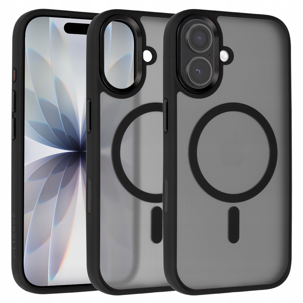 Etui Liavec Cloudy Case with Metal Camera Frame do Iphone 17 czarny