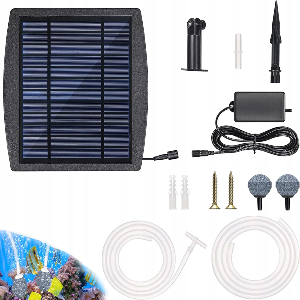 4 W solární jezírkový provzdušňovač s baterií 1800 Ah pro zahradní jezírka