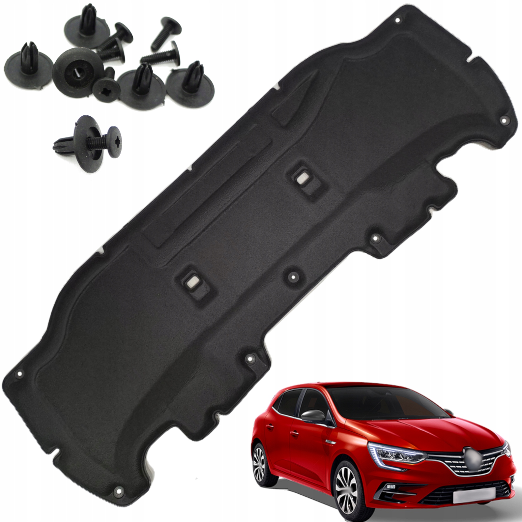 Odhlučnění masky Izolace podbití Renault Megane IV 16-24R sponky Hq