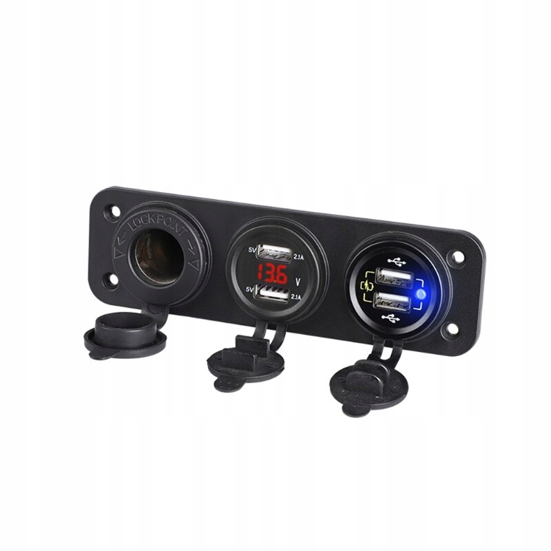 Автомобильное зарядное устройство USB 4 порта быстрое зарядное устройство