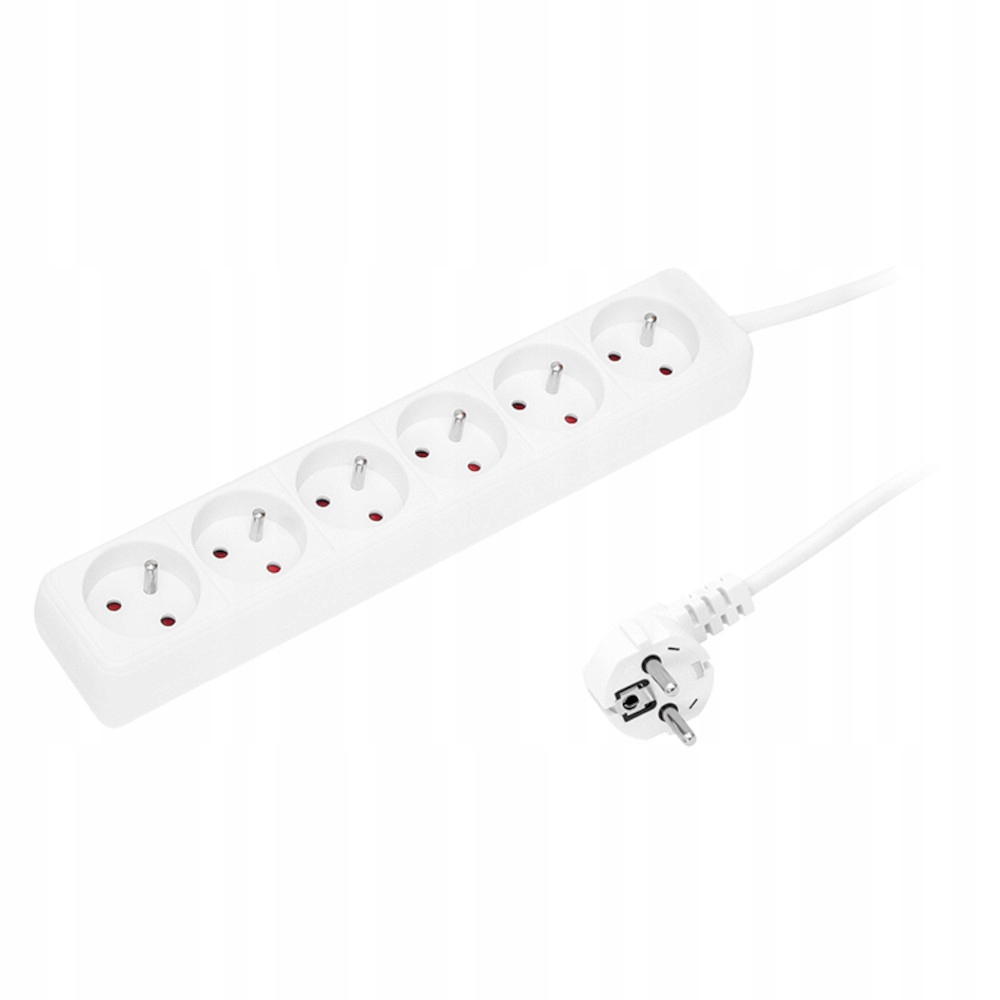 Przedłużacz Listwa Zasilająca 6 Gniazd 1.5m