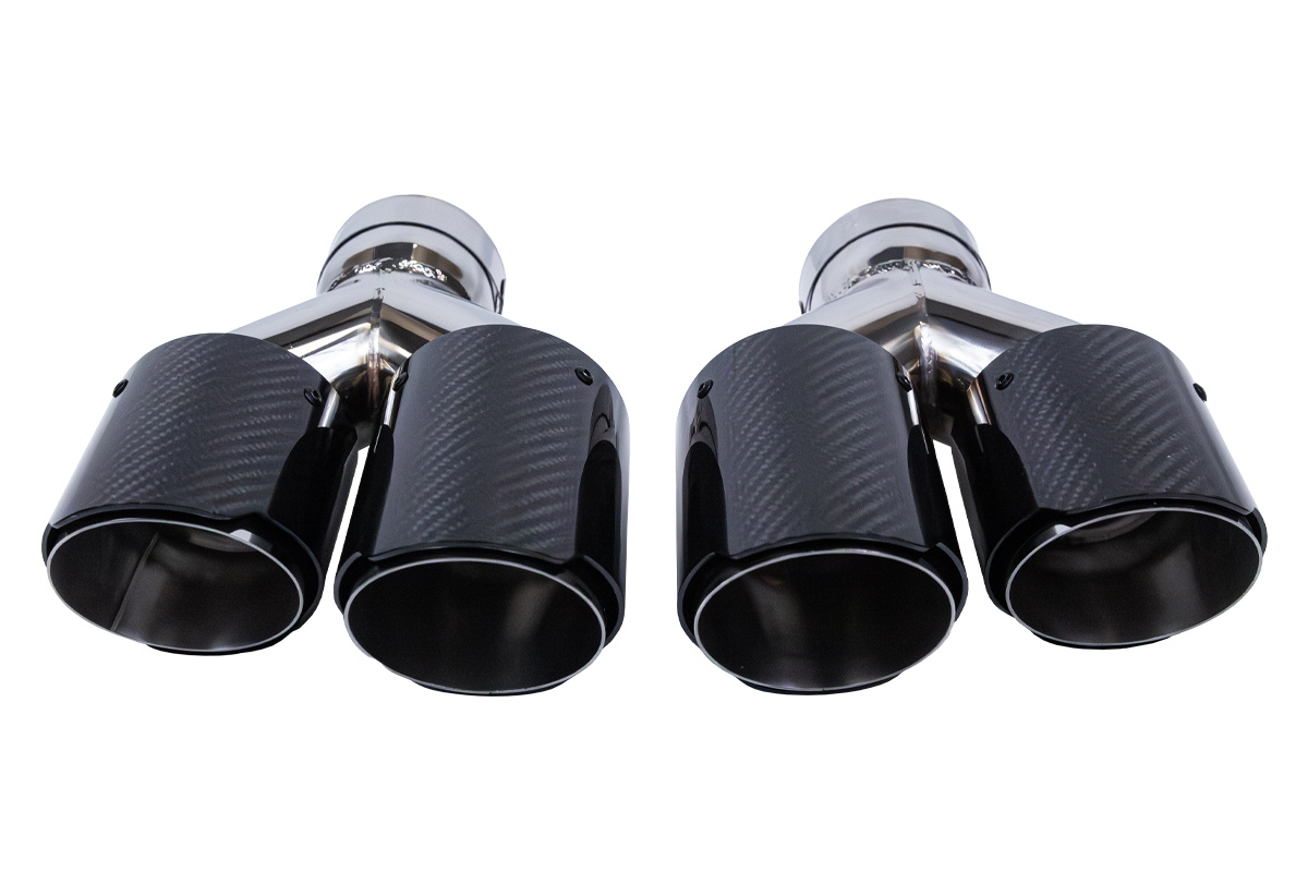 Koncovka tlmiča Typ: 08 89 mmx2 vstup 70 mm Carbon Gloss Sada