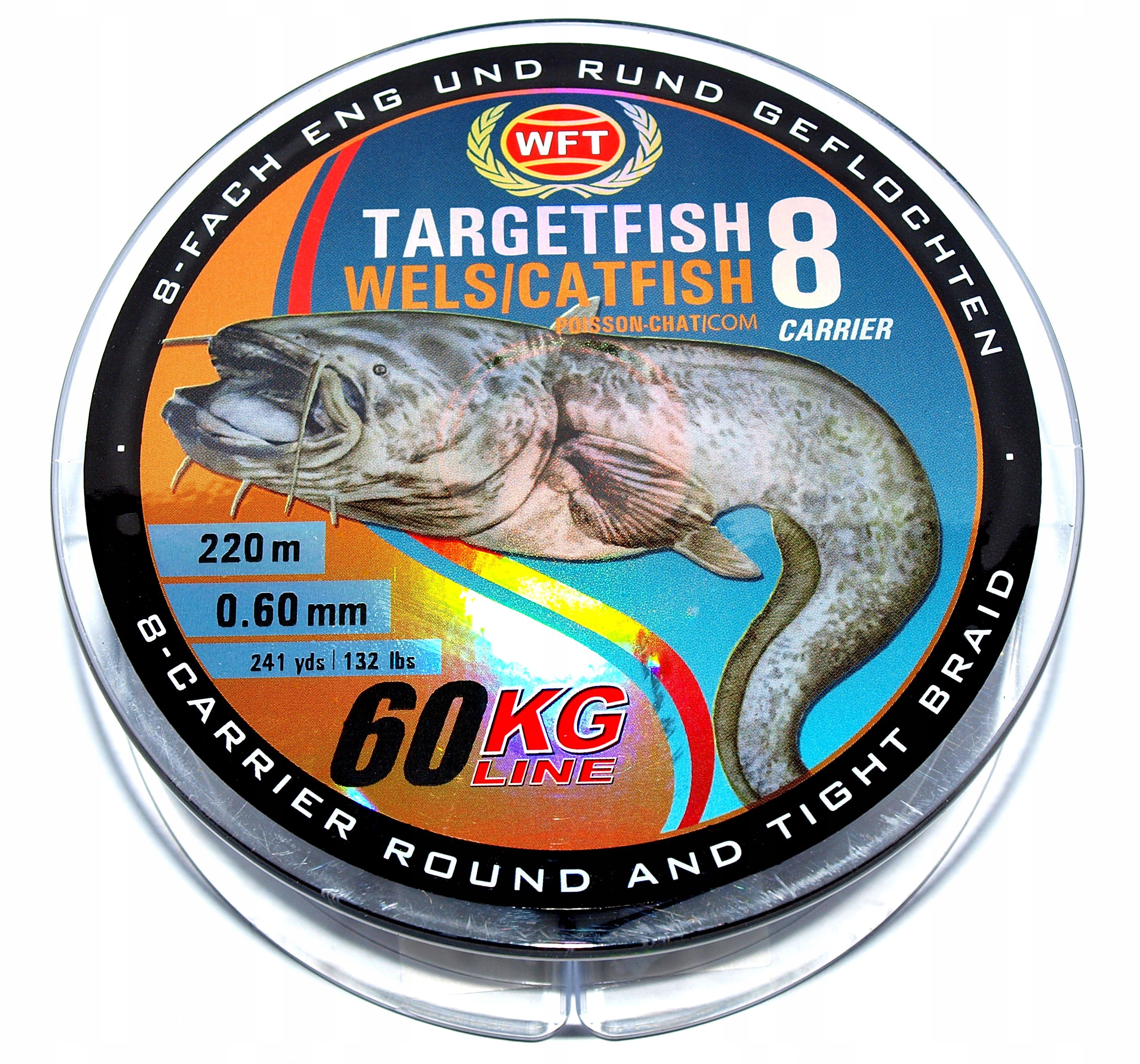 Plecionka Wft Targetfish 8, na suma, 0,60mm -220m