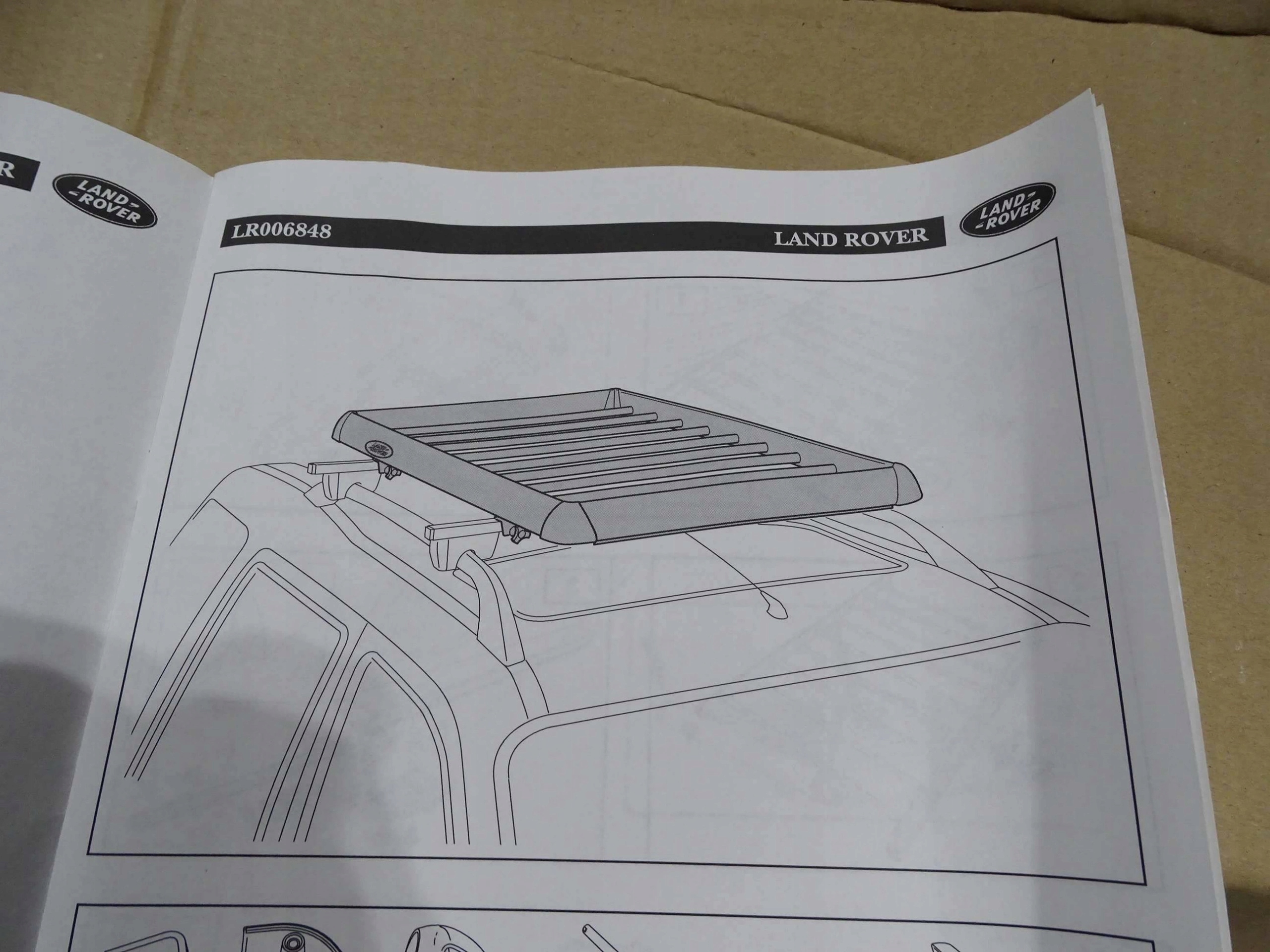 ORYGINALNY bagaznik dachowy DEFENDER DISCOVERY 1 2 Part number LR006843