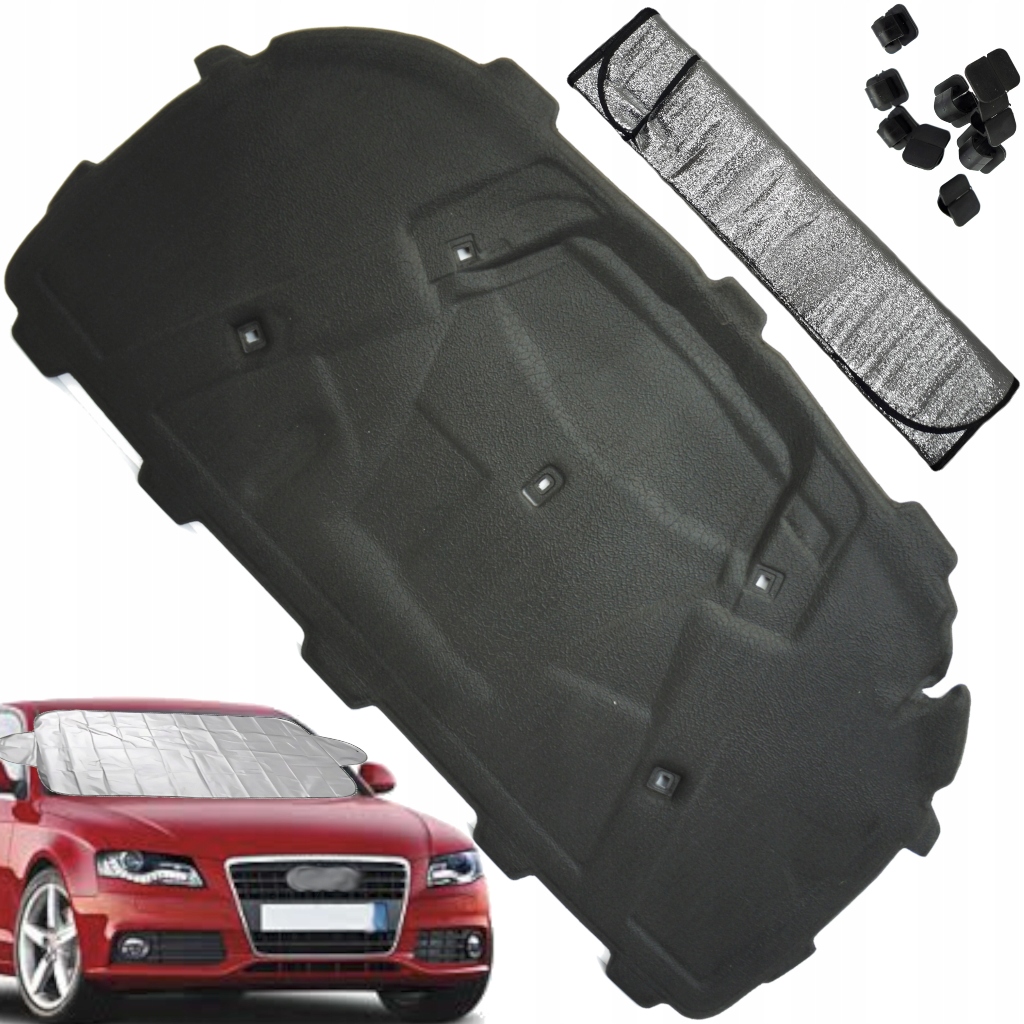 Odhlučnění masky Izolace podložka Audi A4 B8 07-15 Protinámrazová Podložka Spinki