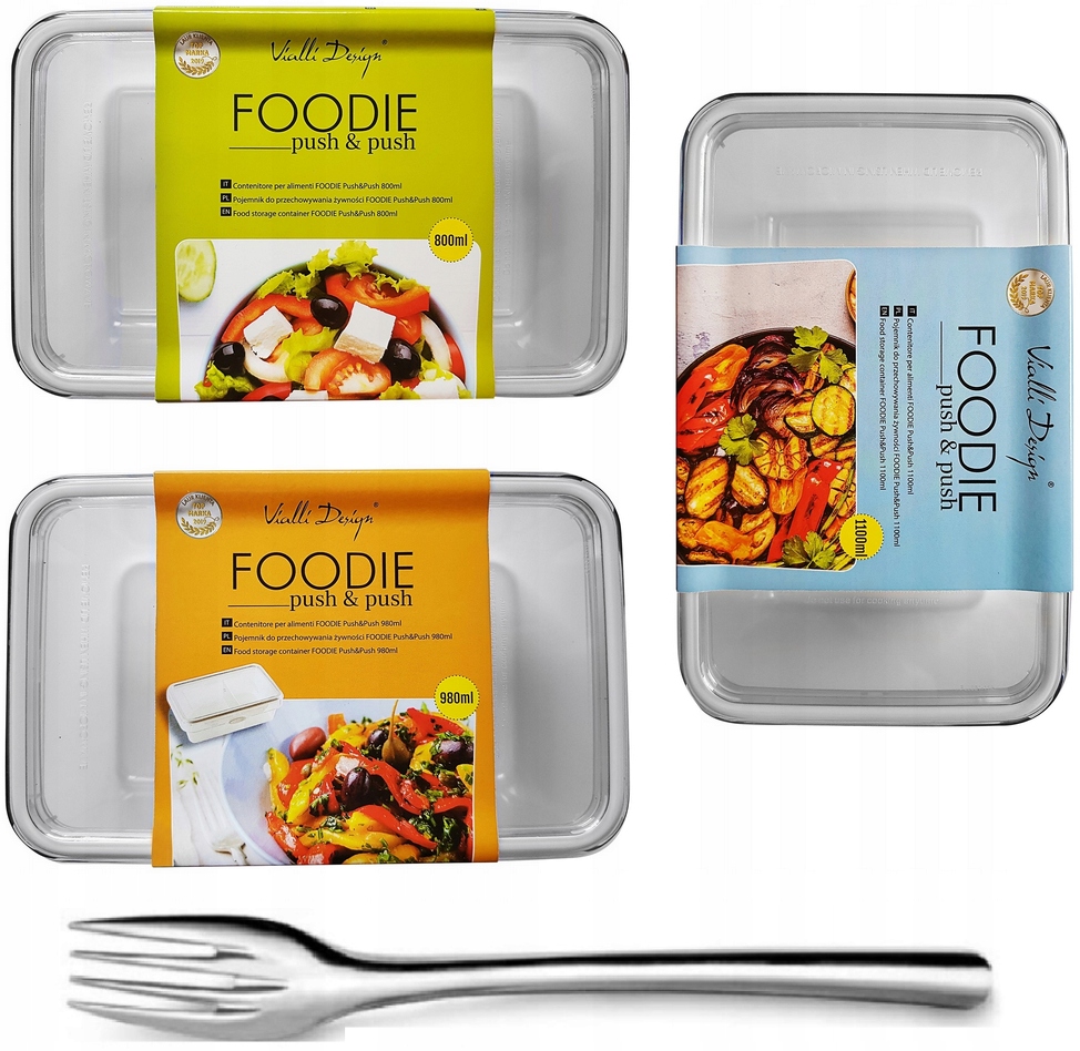 

Vialli 3 x Pojemnik Lunchbox Śniadaniówka Jedzenie