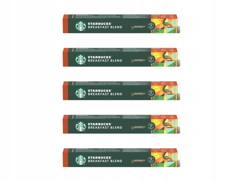 Kapsułki Starbucks Breakfast Blend do ekspresu Nespresso 5x10szt