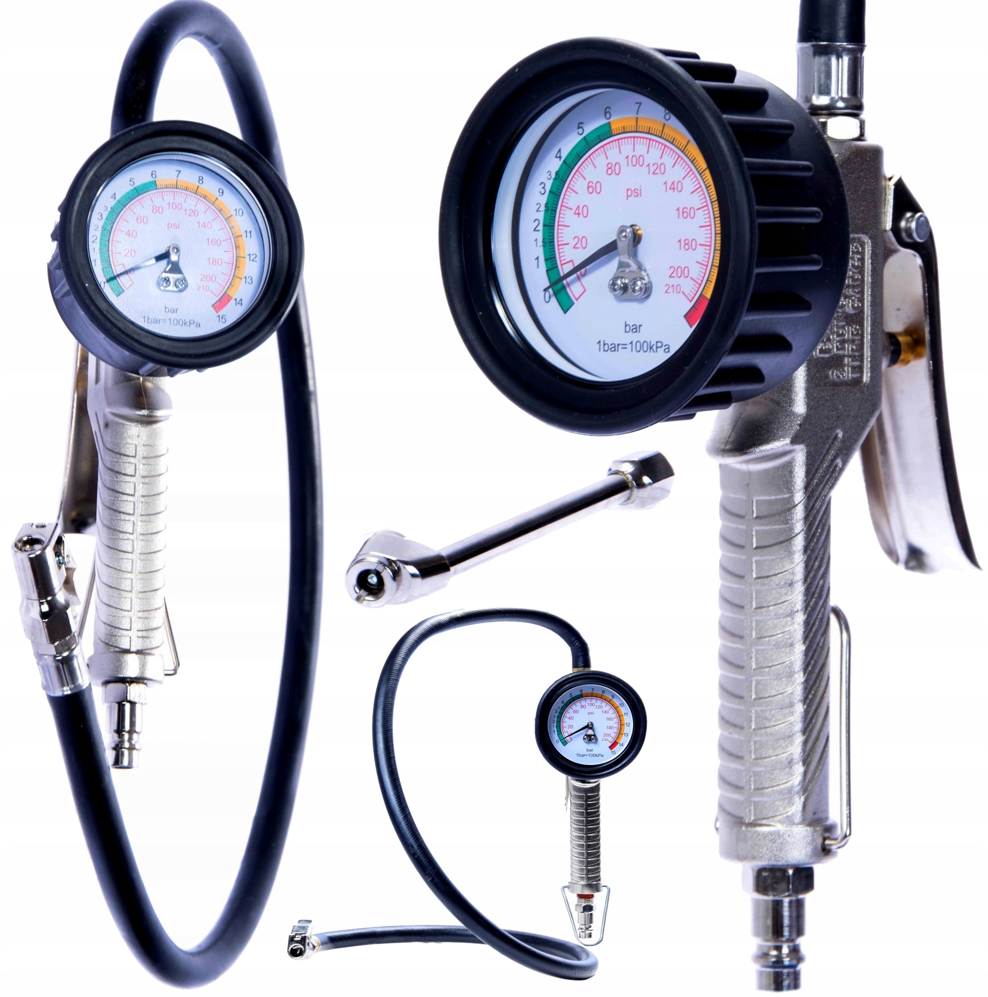 Pistole Na Pumpování Kol Magnum Dílenská 0 – 15 Bar 85 CM SA-6612