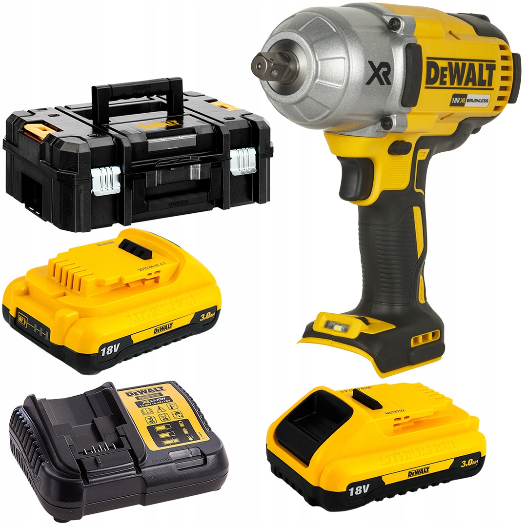 Rázový uťahovák DeWALT DCF899L2 18V Xr Bl 950 Nm 1/2’ 2x3Ah Tstak