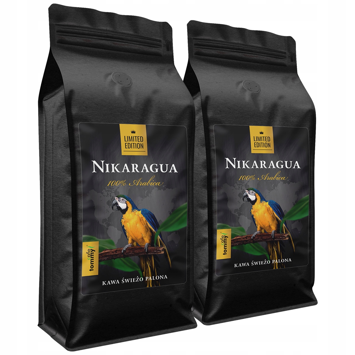 Levně Káva zrnková 2x1 kg Nikaragua 100% Arabica Čerstvě pražená Tommy Cafe