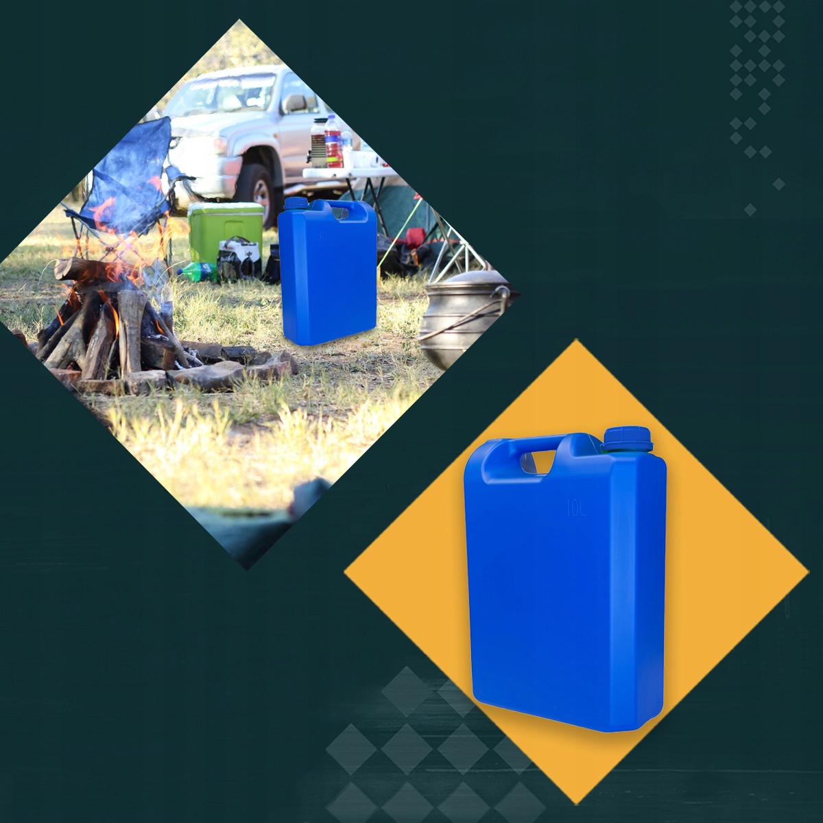 POJEMNIK na WODE 10l banka KANISTER GRAMATURA Marka Inna